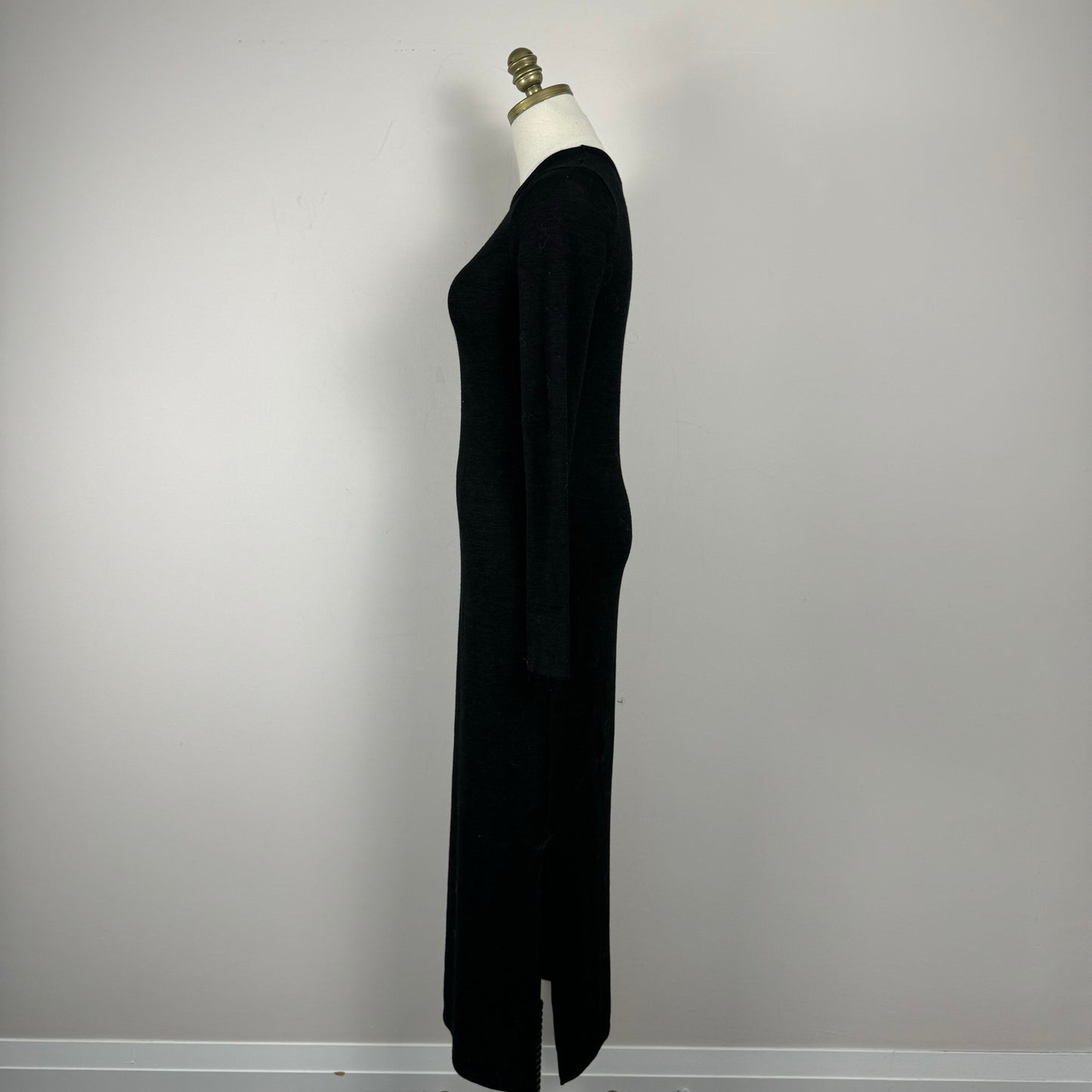 French Connection Black Knit Maxi Dress