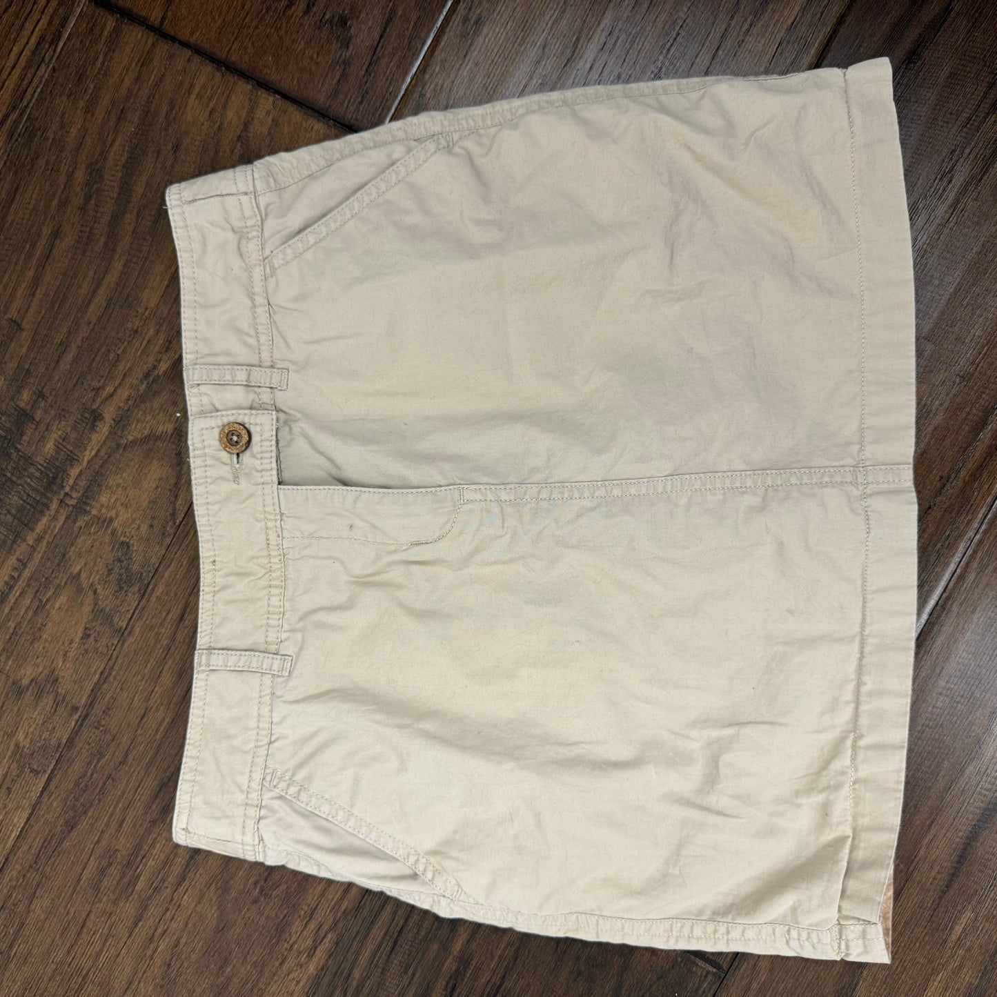 Y2K Beige Cargo Mini Skirt