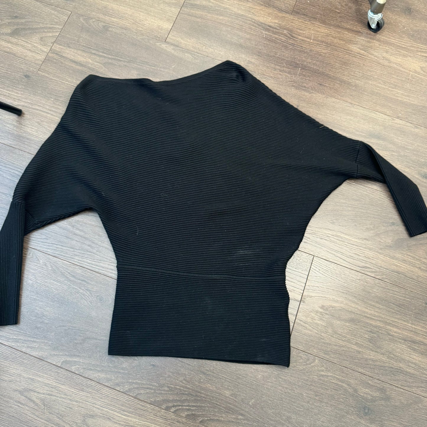 Black Off Shoulder Dolman Top