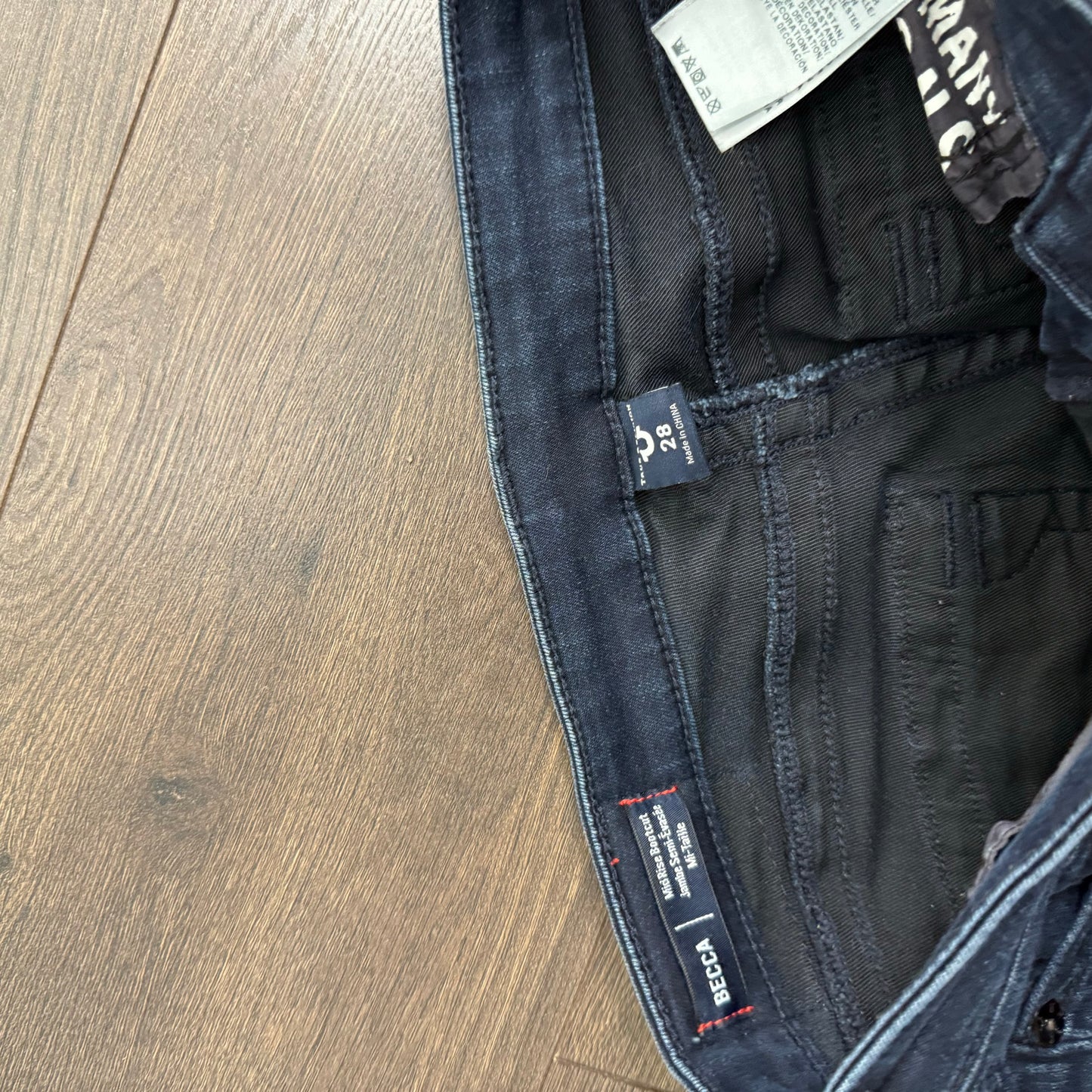 True Religion Dark Wash Bootcut Jeans