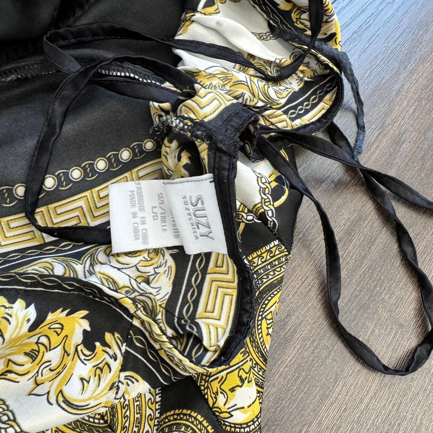 Paisley Print Silky Halter Top