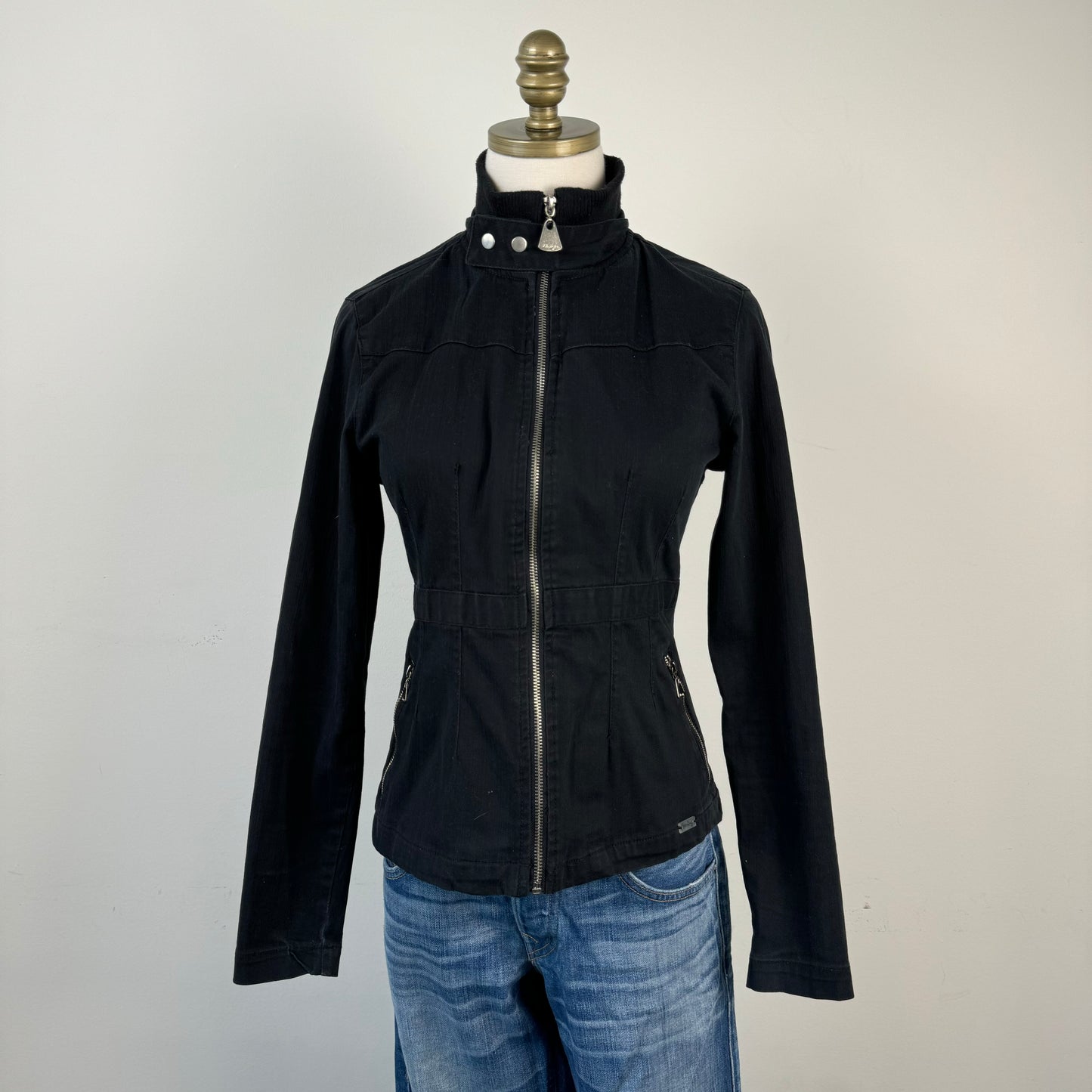 Black Fitted Moto Jacket
