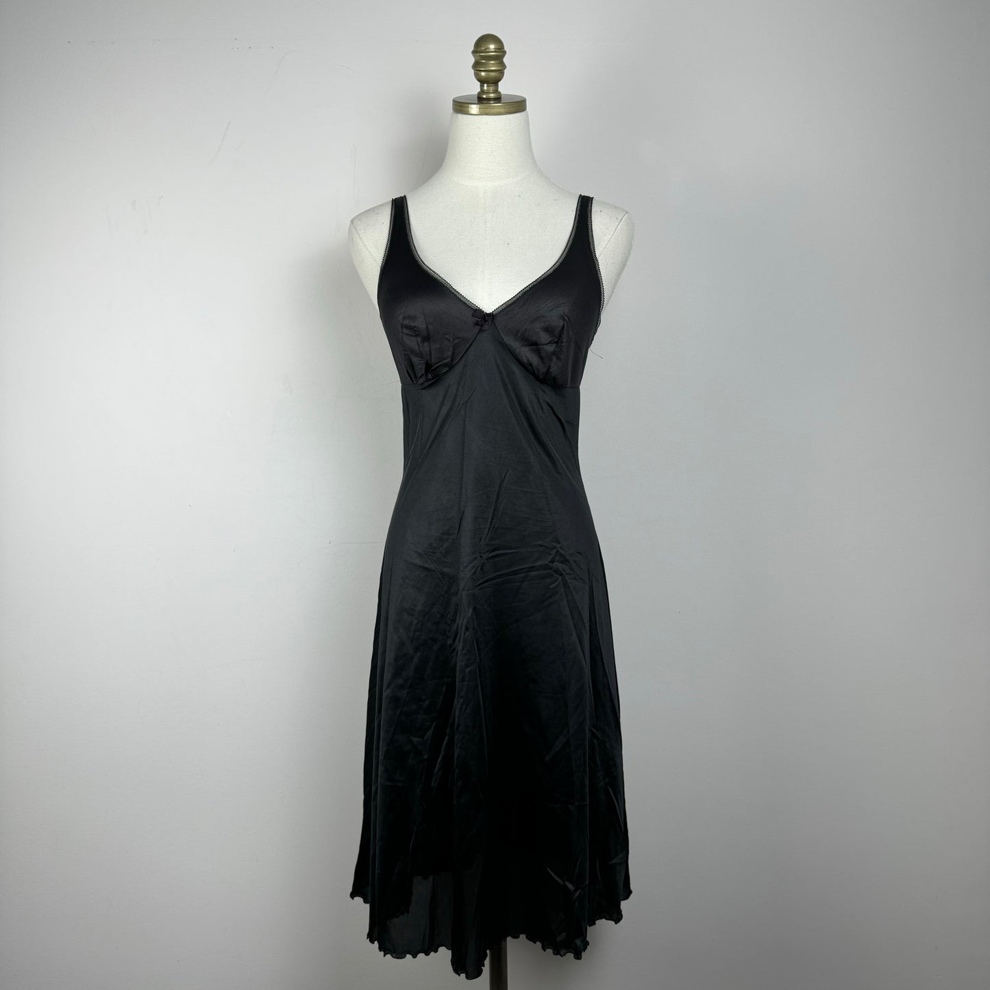 Vintage Black Babydoll Slip Dress