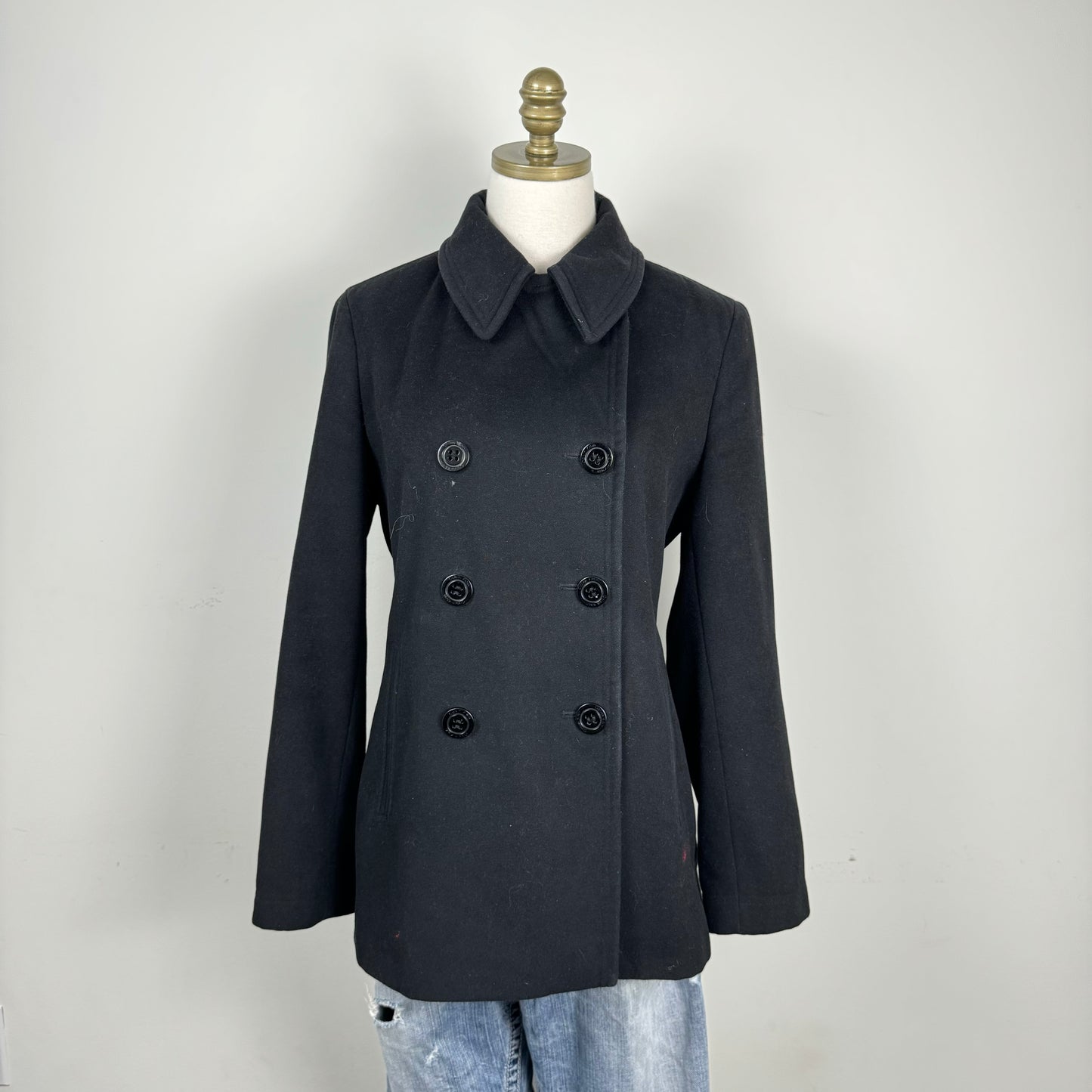 Calvin Klein Wool Blend Peacoat