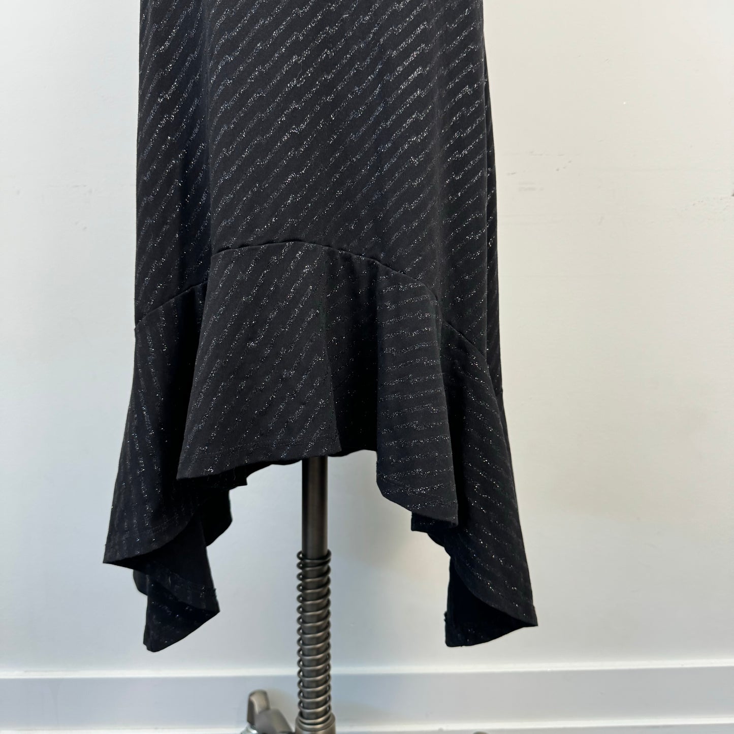 Black Halter Babydoll Midi Dress