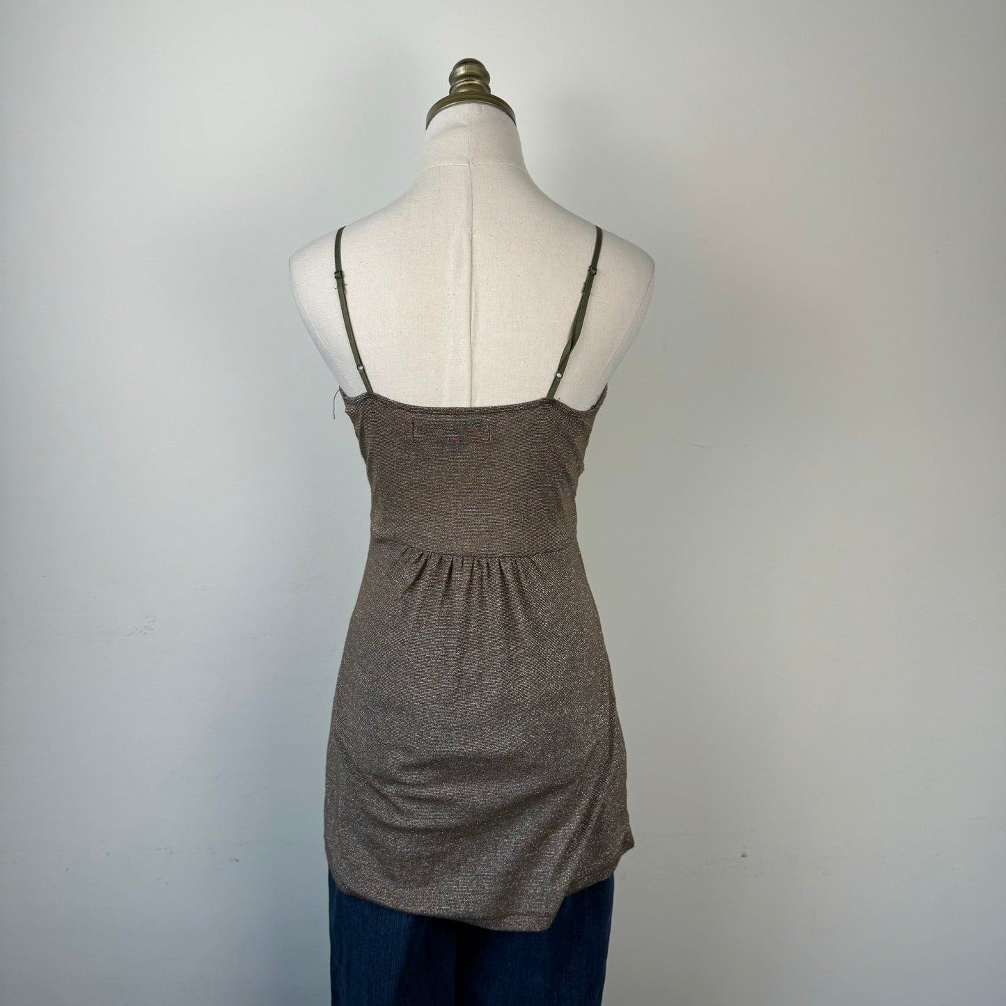 Vintage Costa Blanca Brown Babydoll Top