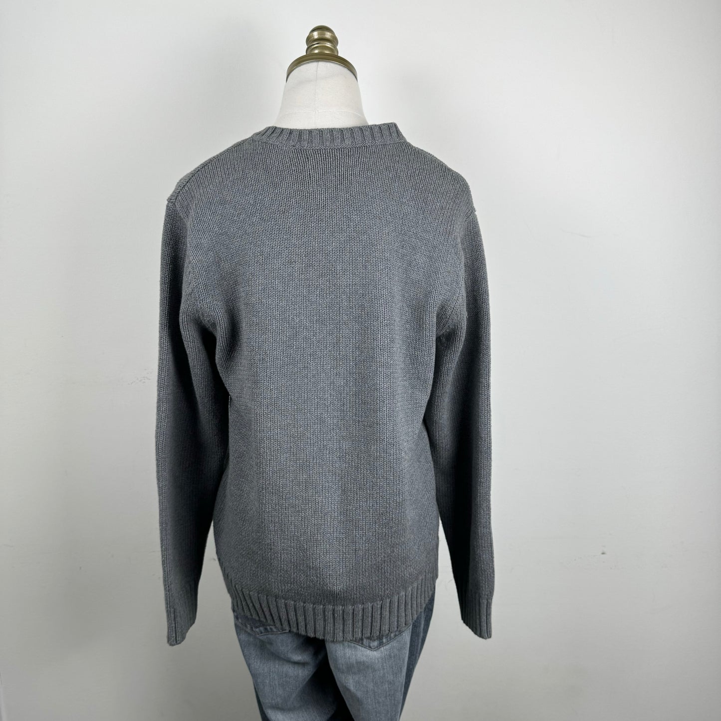 Grey Chunky Knit Sweater