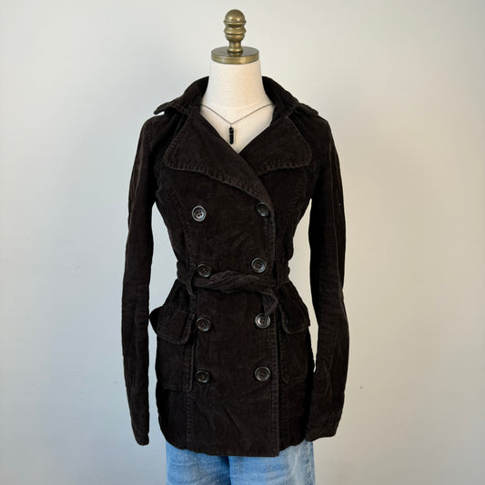 Corduroy Brown Trench Coat