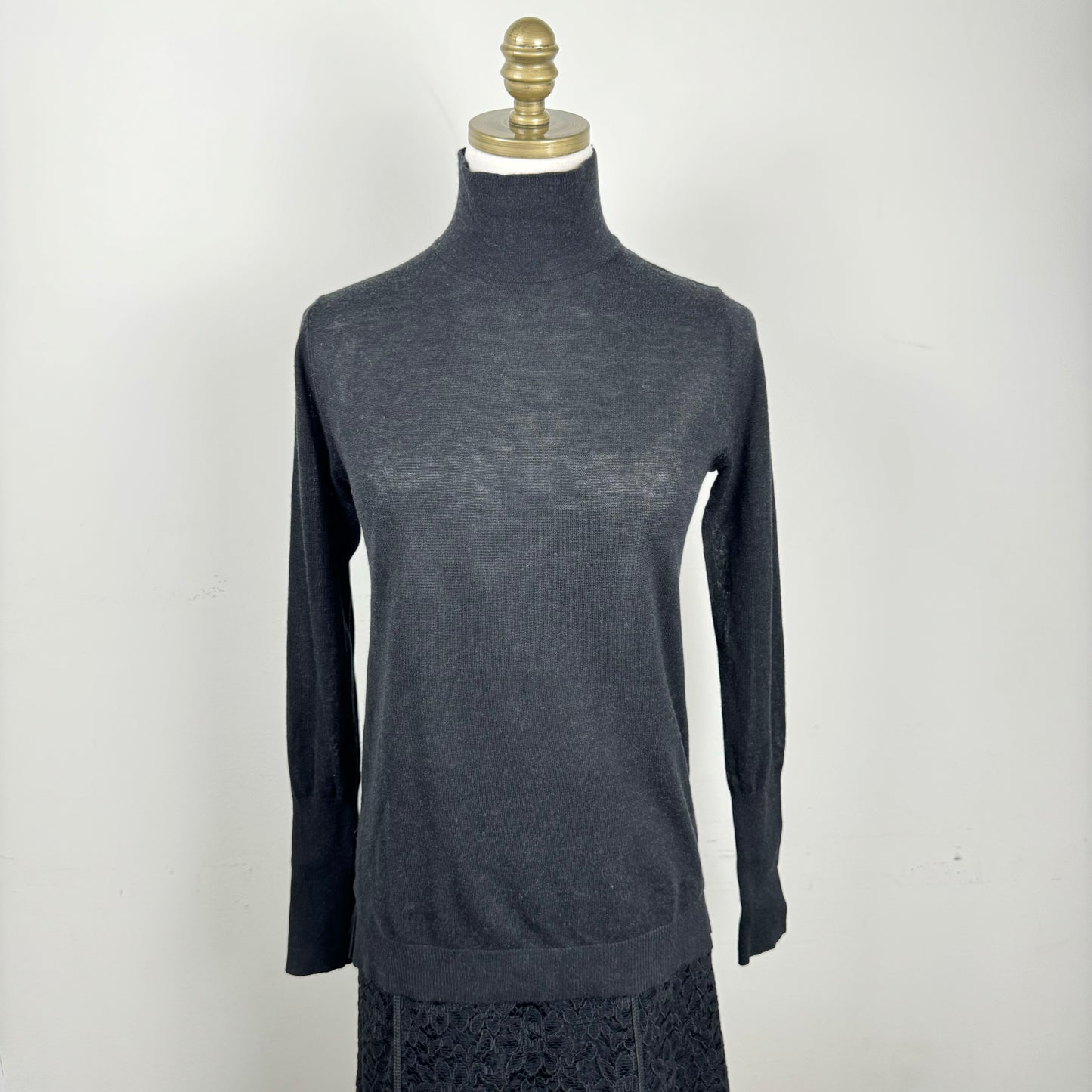 Dark Grey Turtleneck Sweater