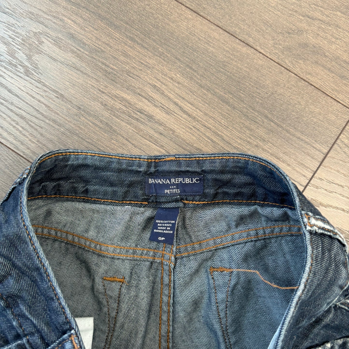 Dark Wash Low Rise Flared Jeans