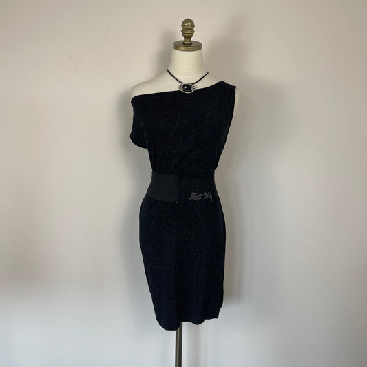 Vintage Miss Sixty Off Shoulder Belted Dress