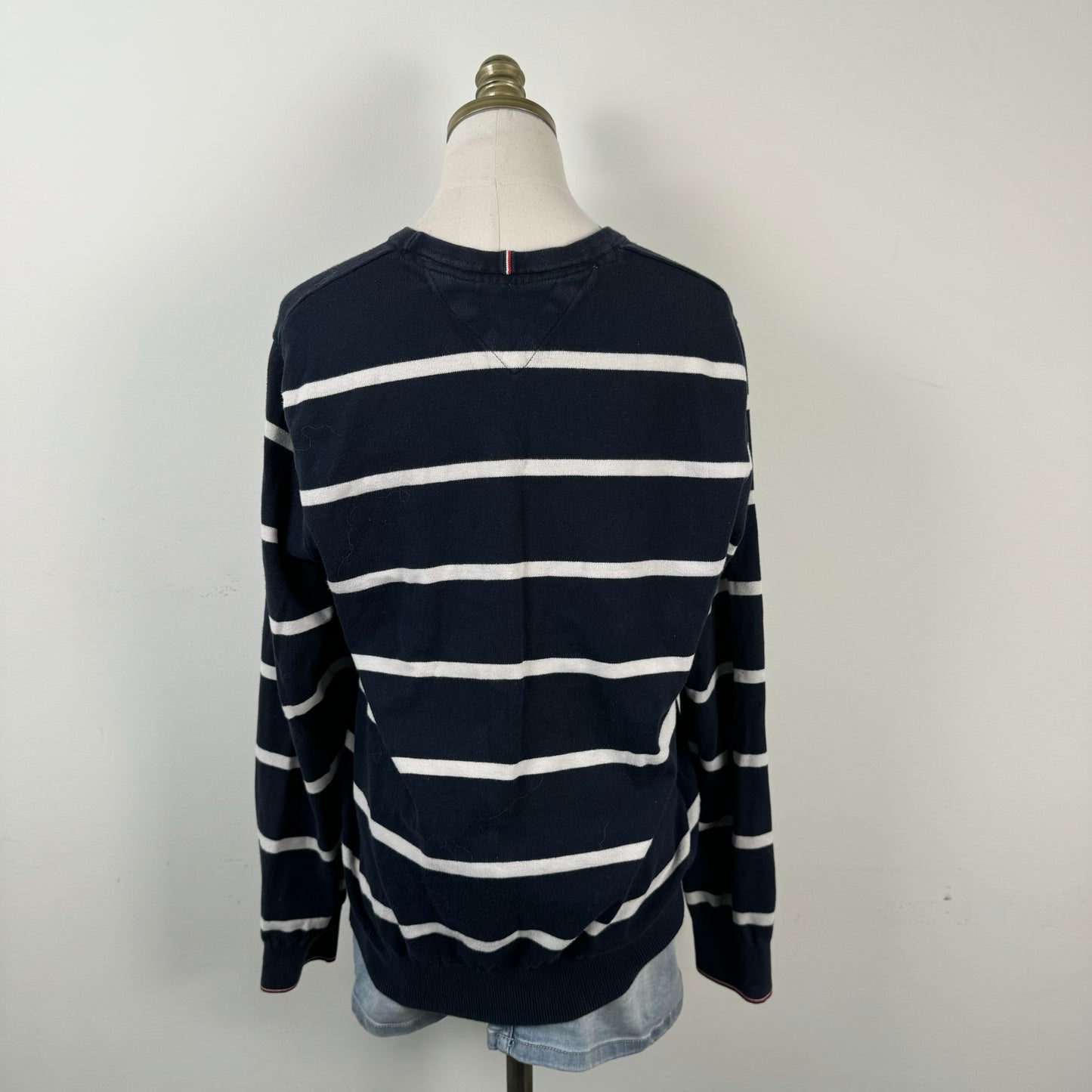 Tommy Striped Crewneck Knit Sweater
