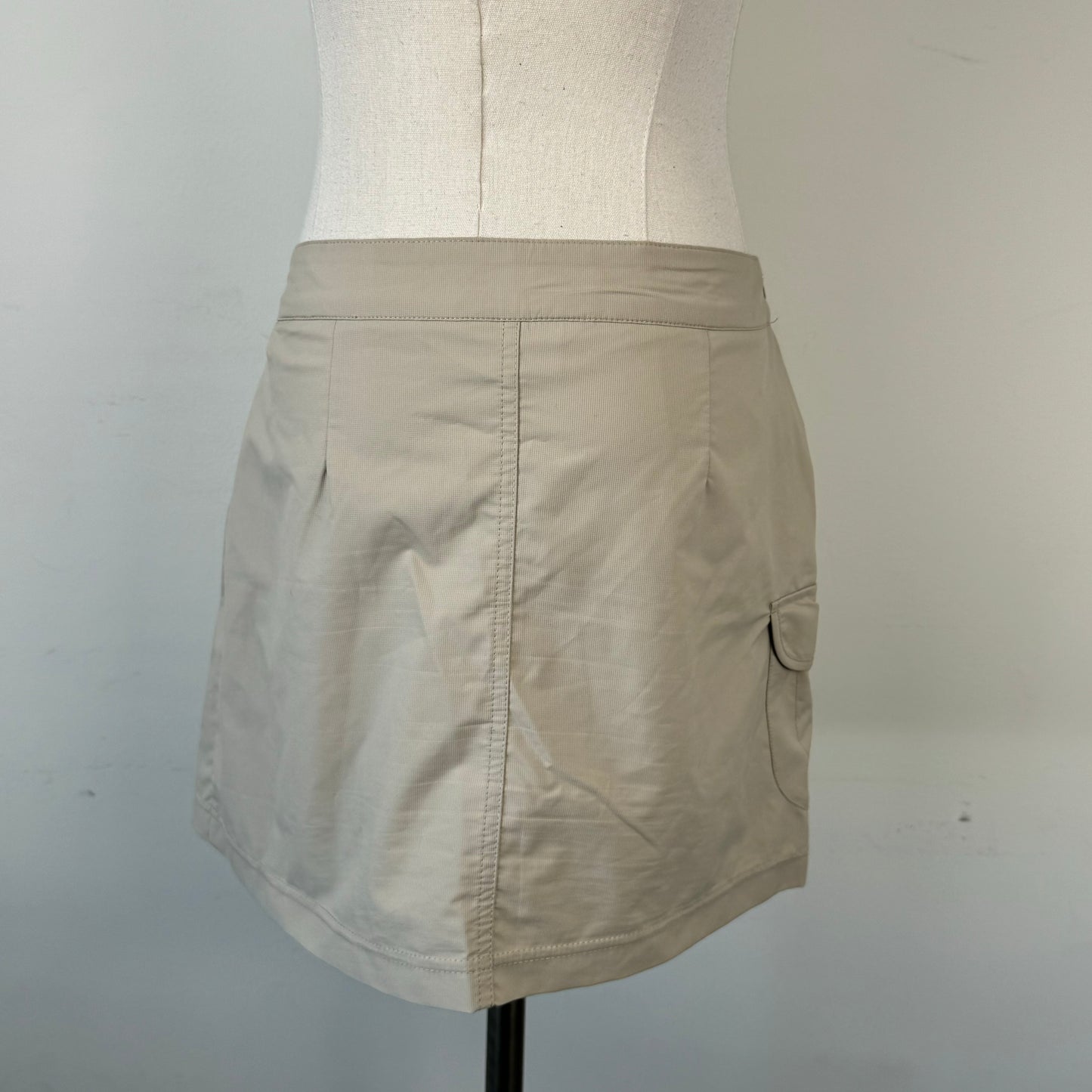 Beige Mini Skirt (Skort)