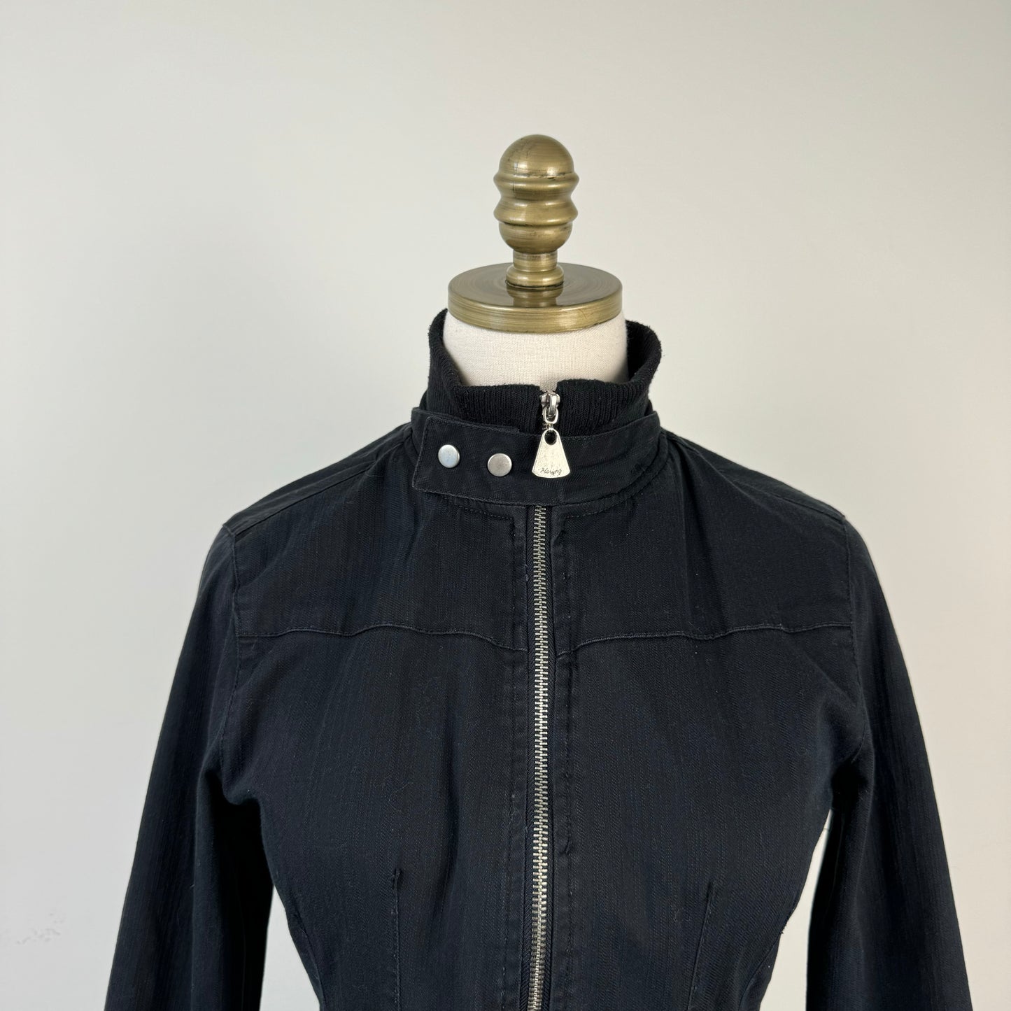 Black Fitted Moto Jacket