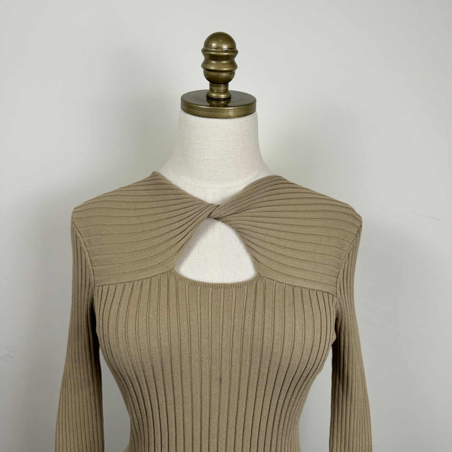 Calvin Klein Cut Out Fitted Sweater