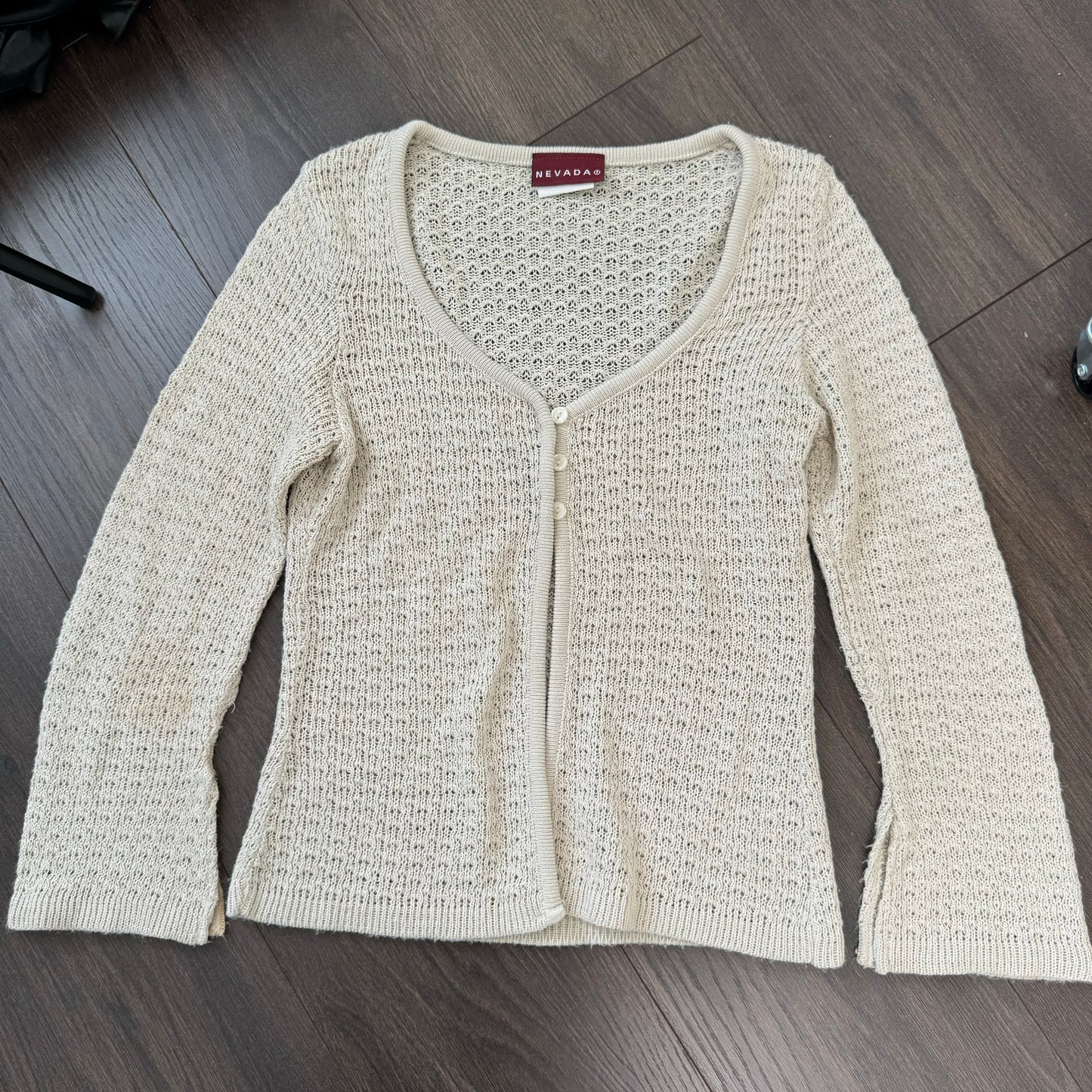 Vintage Open Front Knit Top