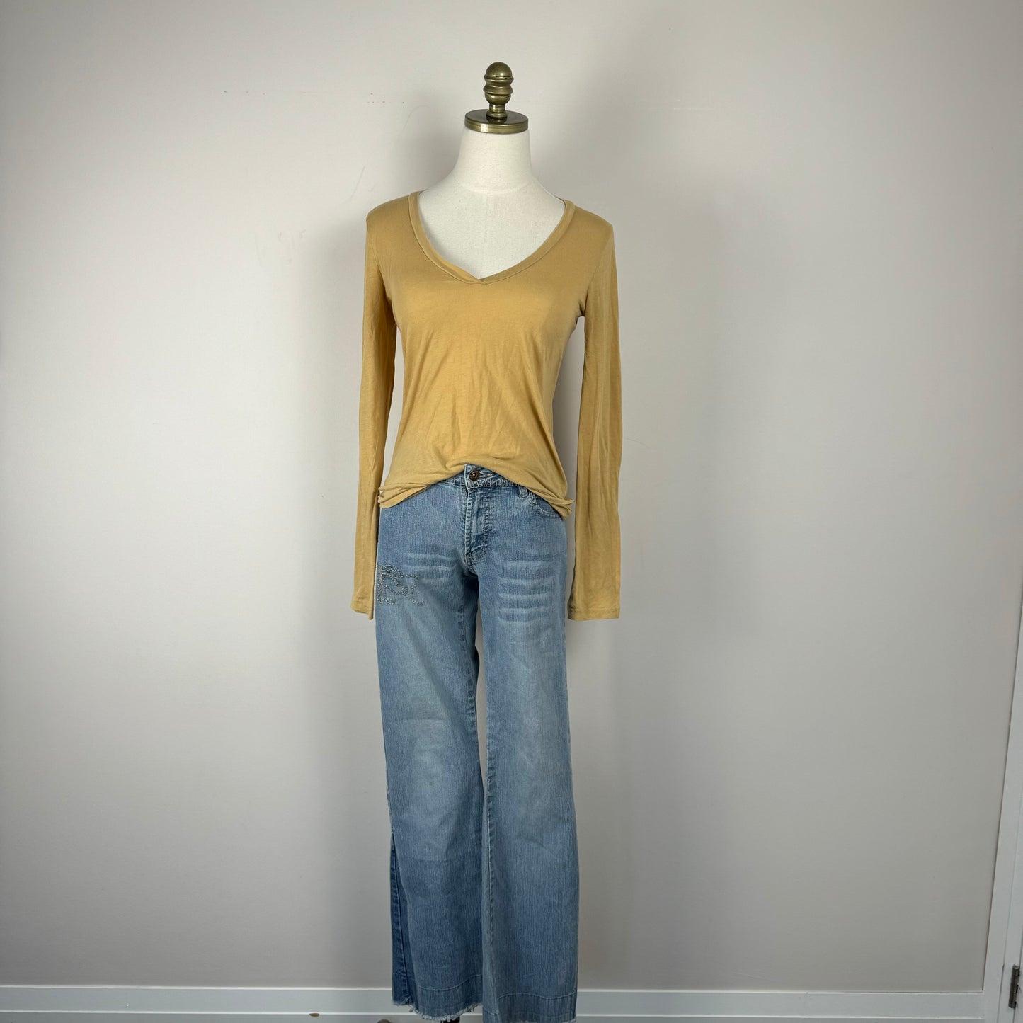 90s J. Crew Casual Long Sleeve Top