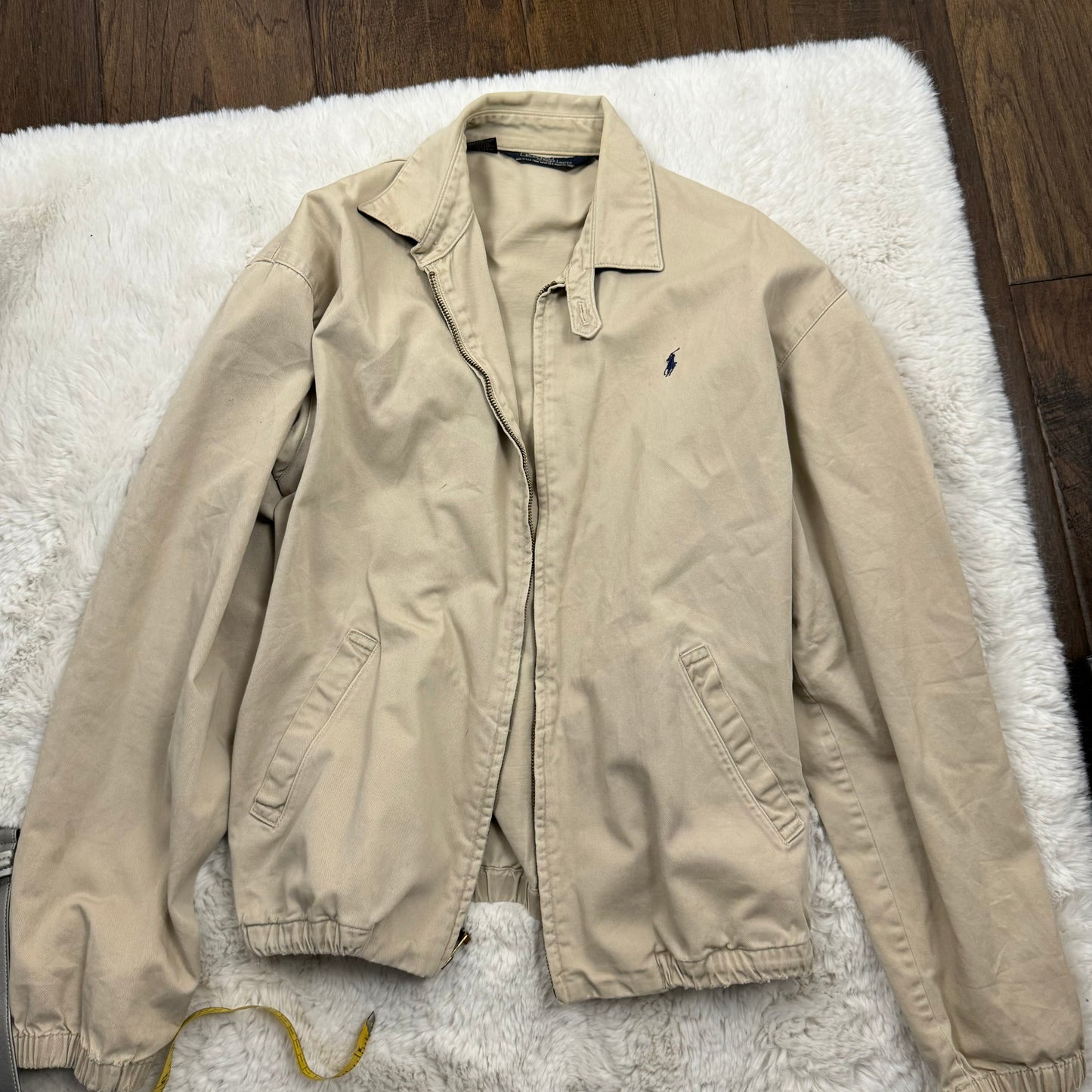 Vintage Polo Beige Harrington Jacket