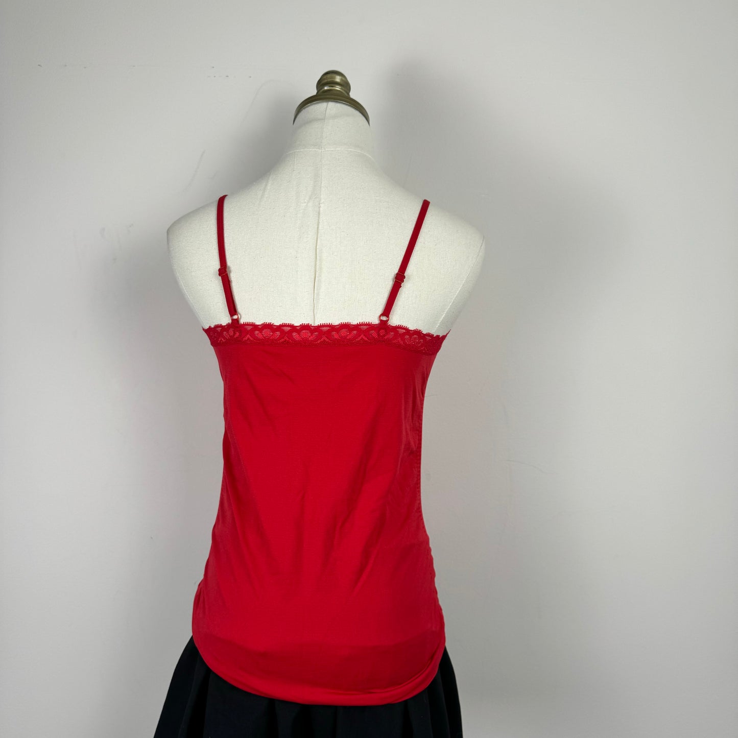 Red Lace Trim Cami