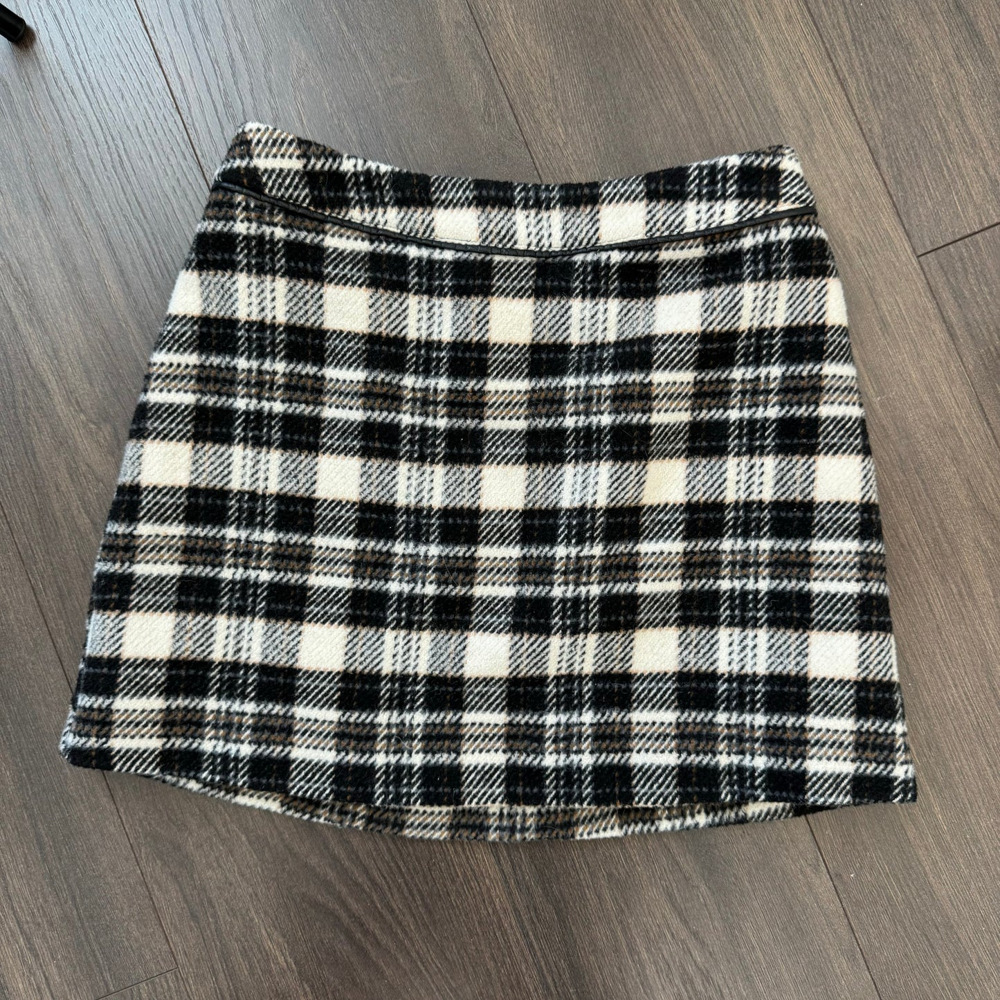 Abercrombie Plaid Knit Mini Skirt