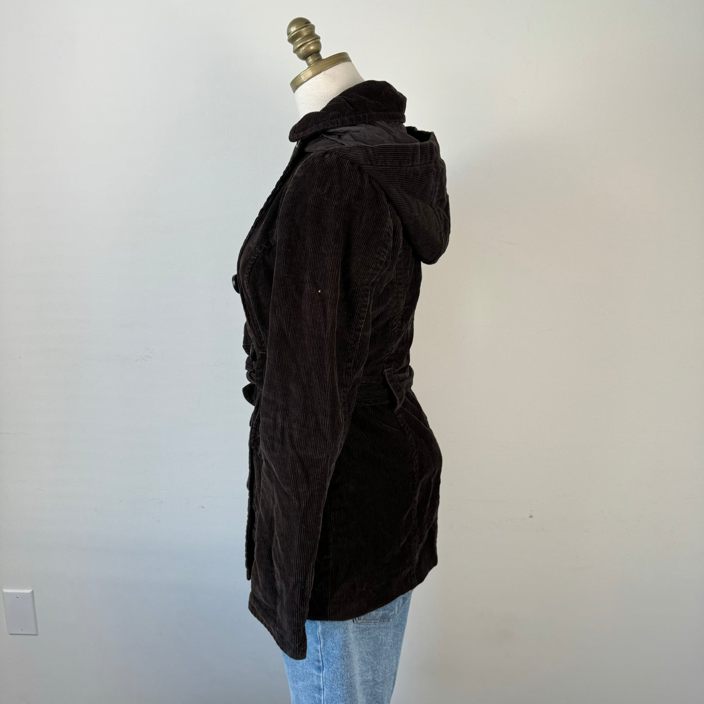 Corduroy Brown Trench Coat