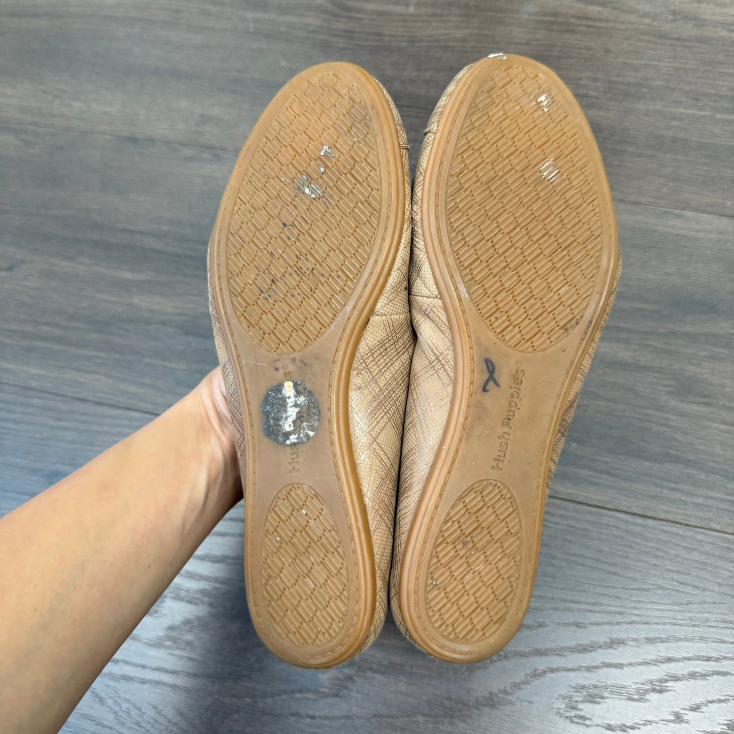 Brown Plaid Ballet Flats (US6.5)
