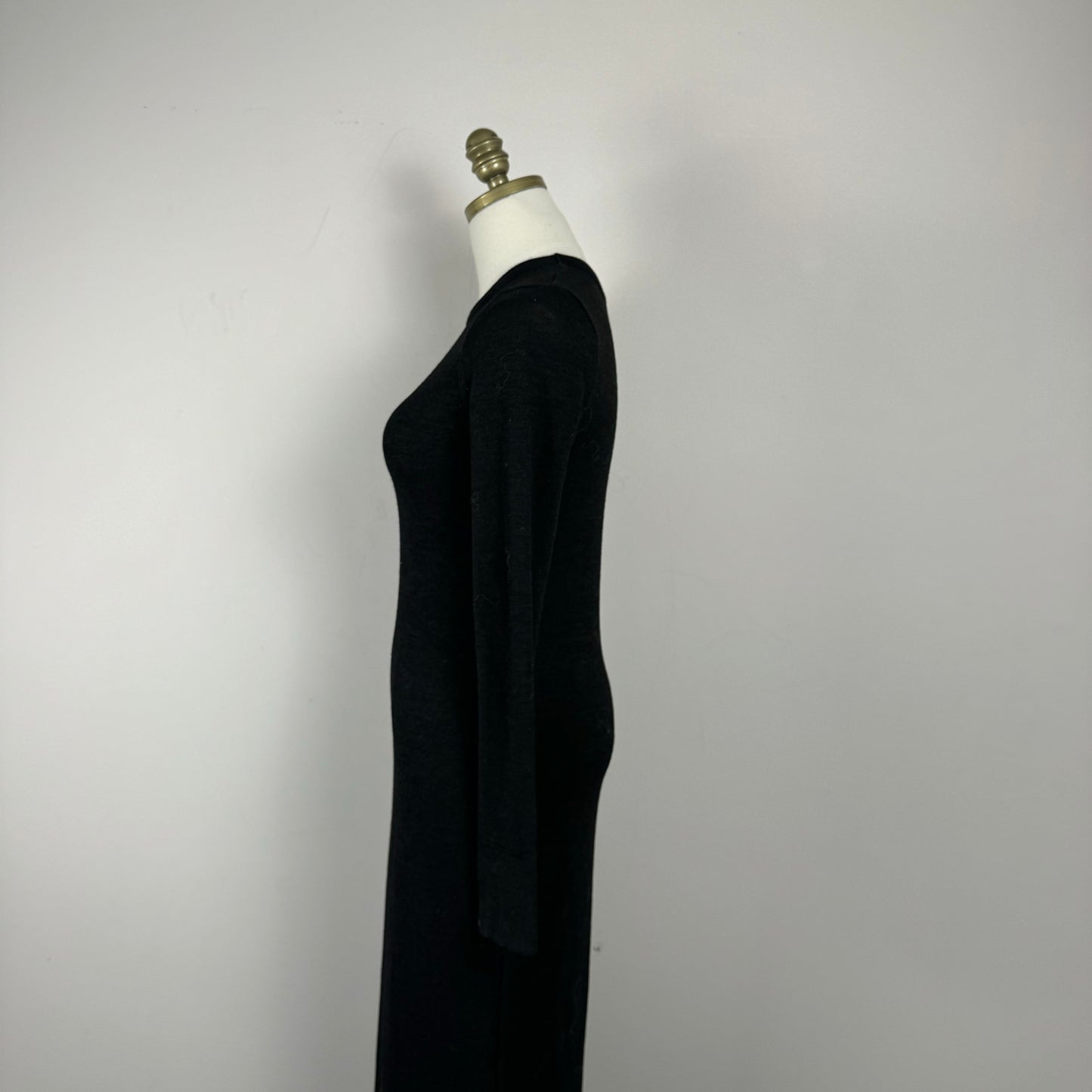 French Connection Black Knit Maxi Dress