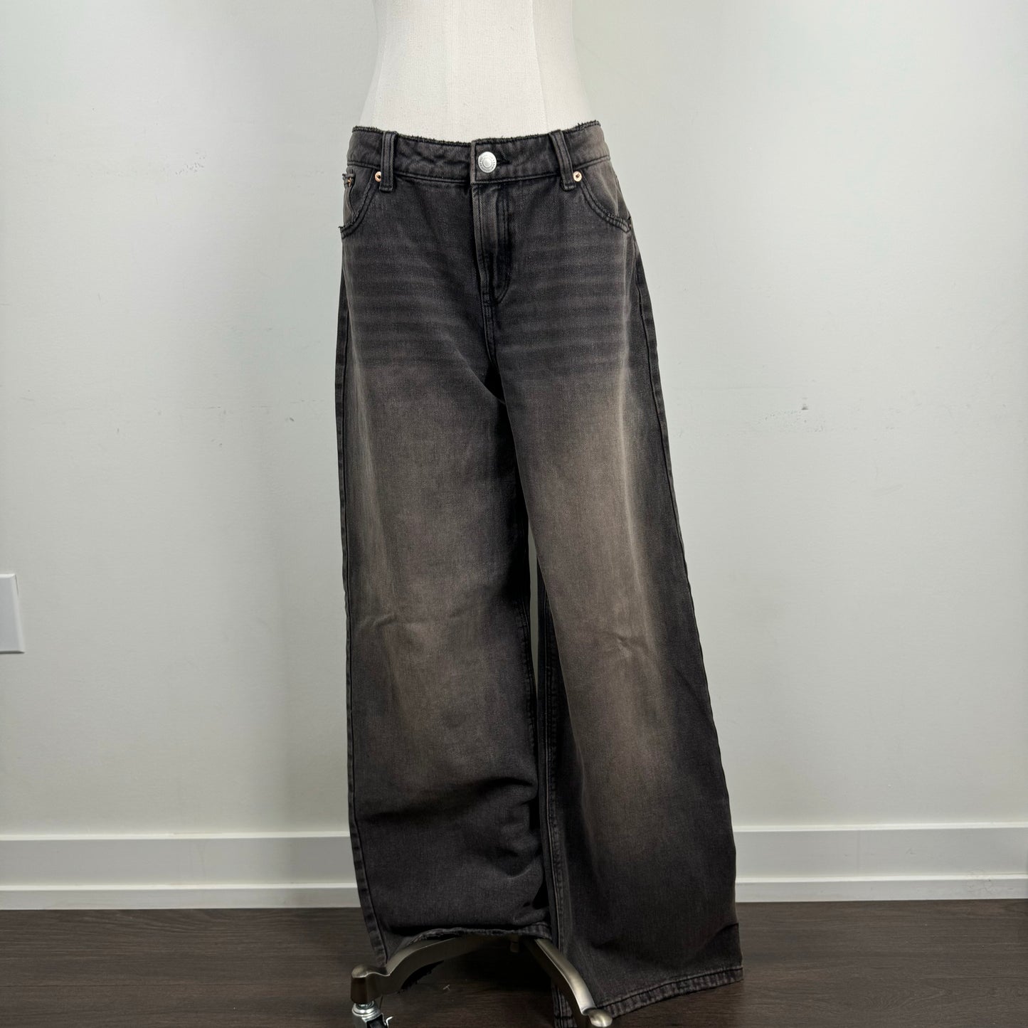 Faded Baggy Low Rise Jeans