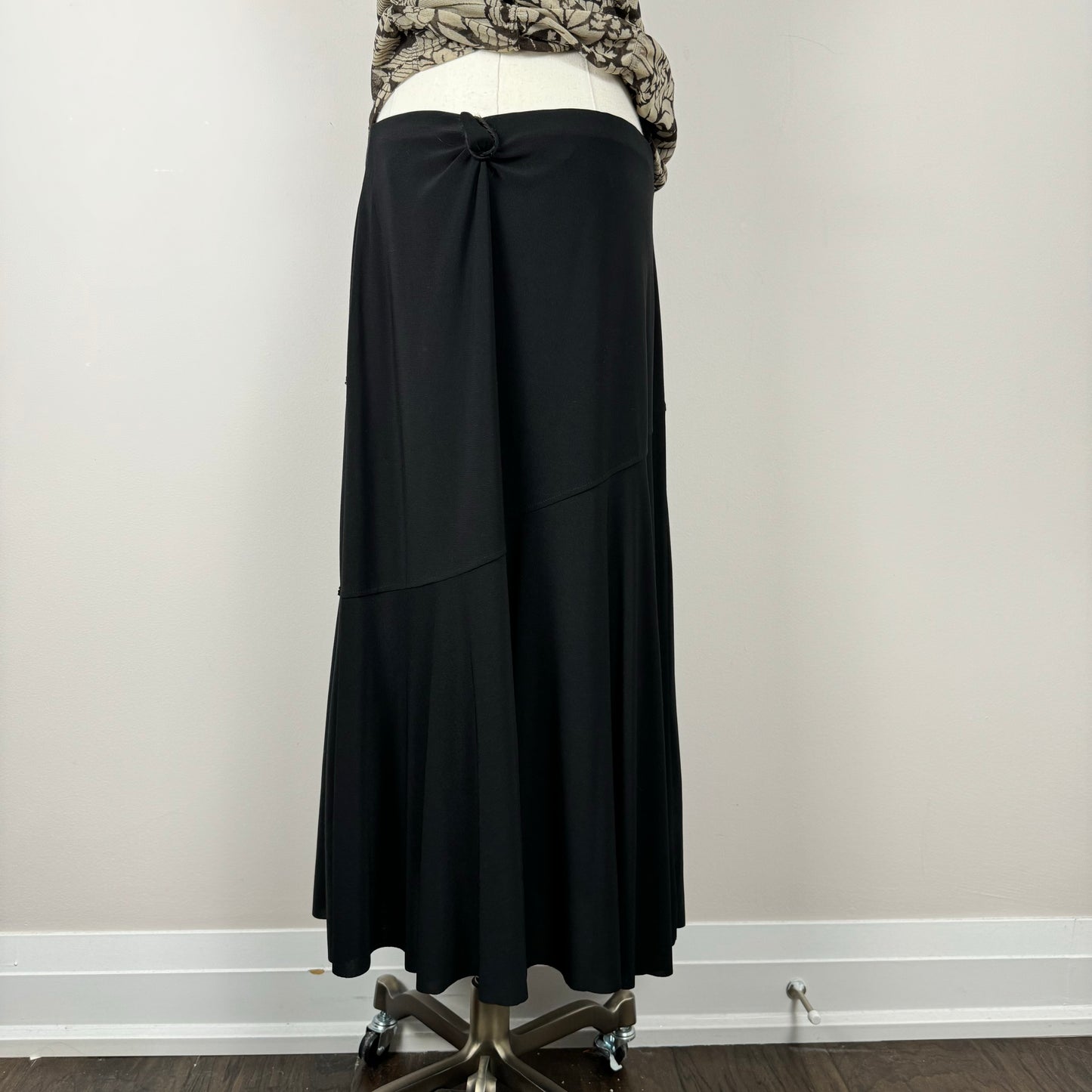 Black Flowy Maxi Skirt