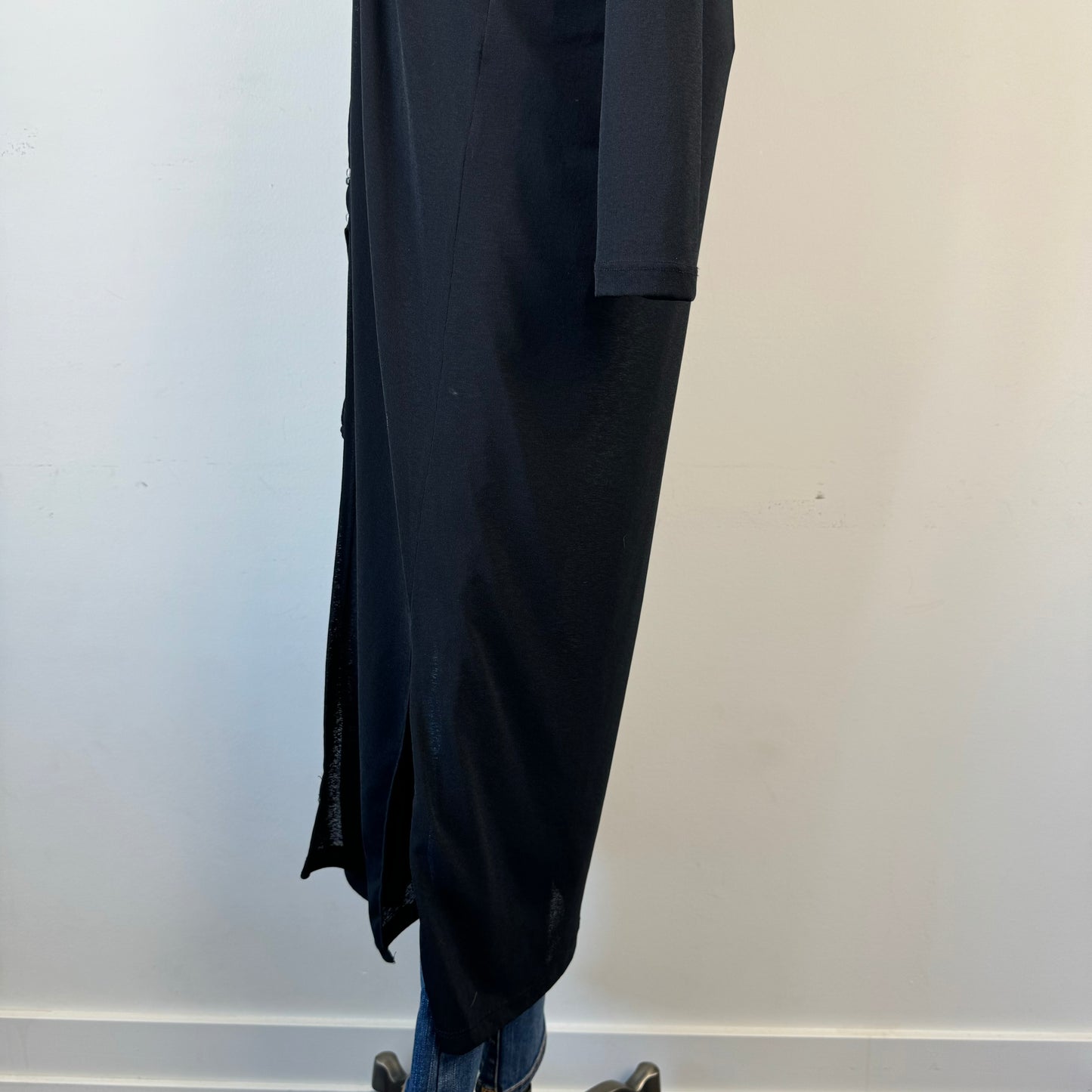 Open Front Tie Up Maxi Cardigan