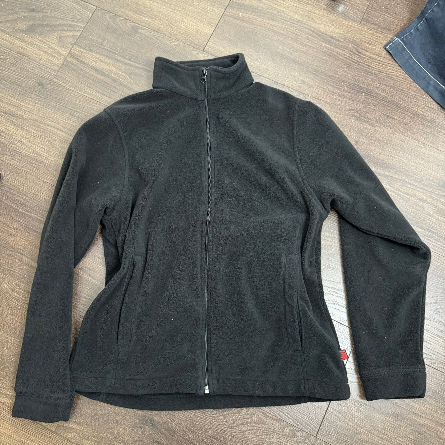 Woolrich Black Fleece Zip Up Jacket