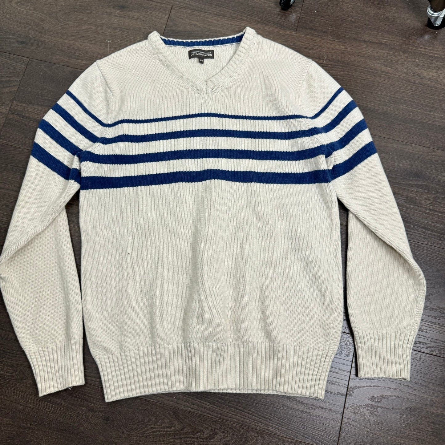 Cream Oversized Retro Sweater