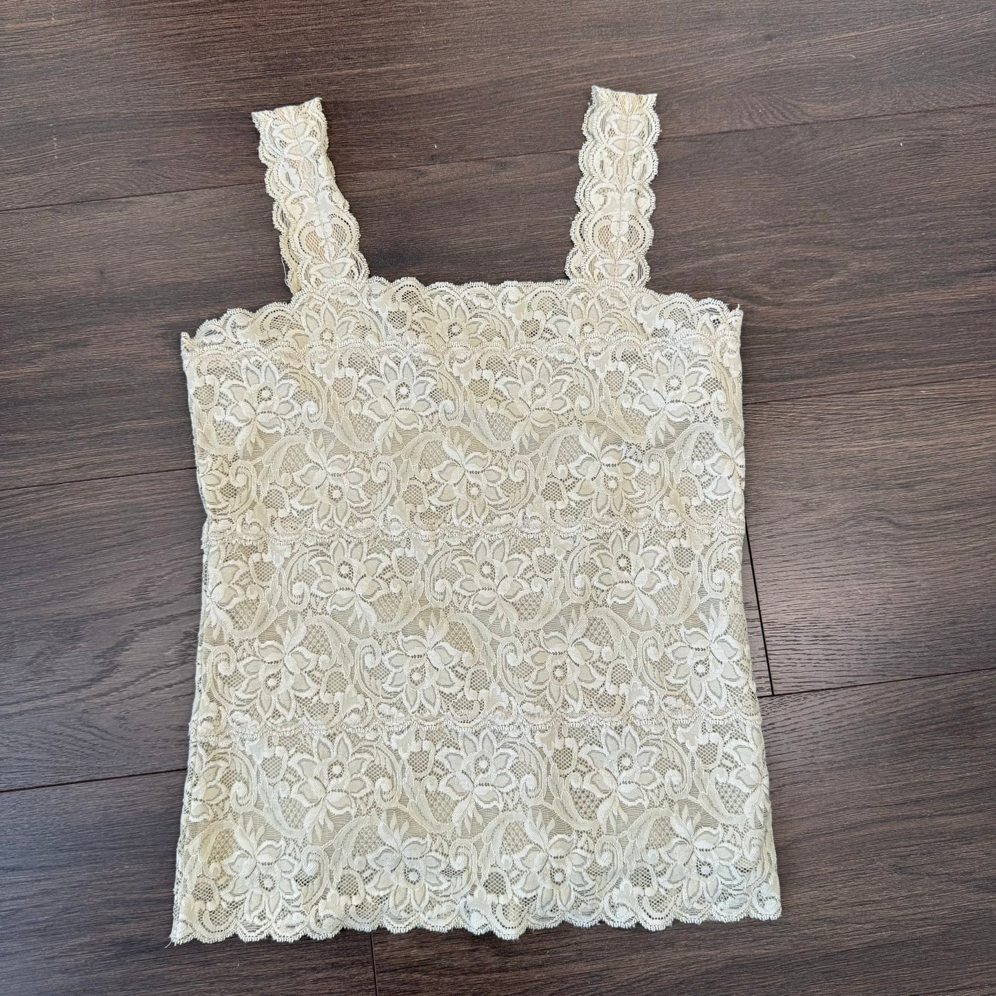 Beige Lace Top