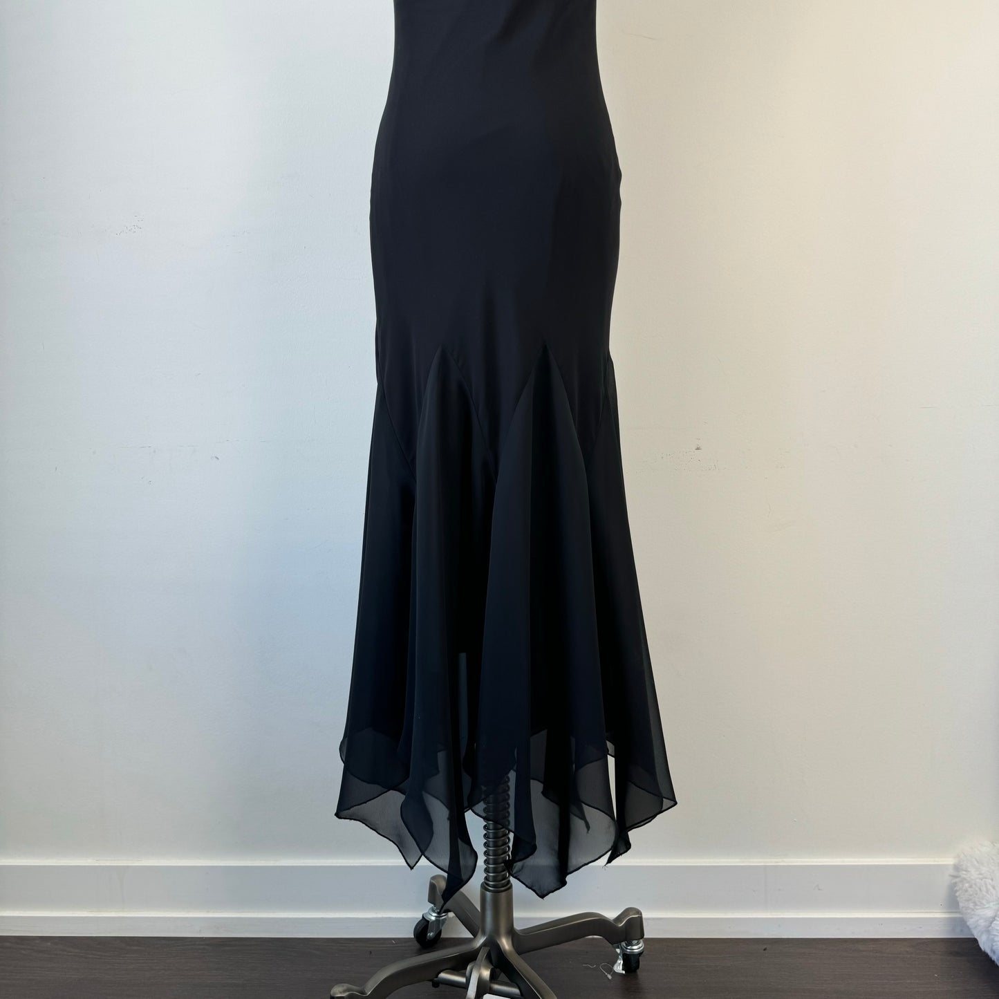 Vintage Black Fairy Ruffled Hem Dress