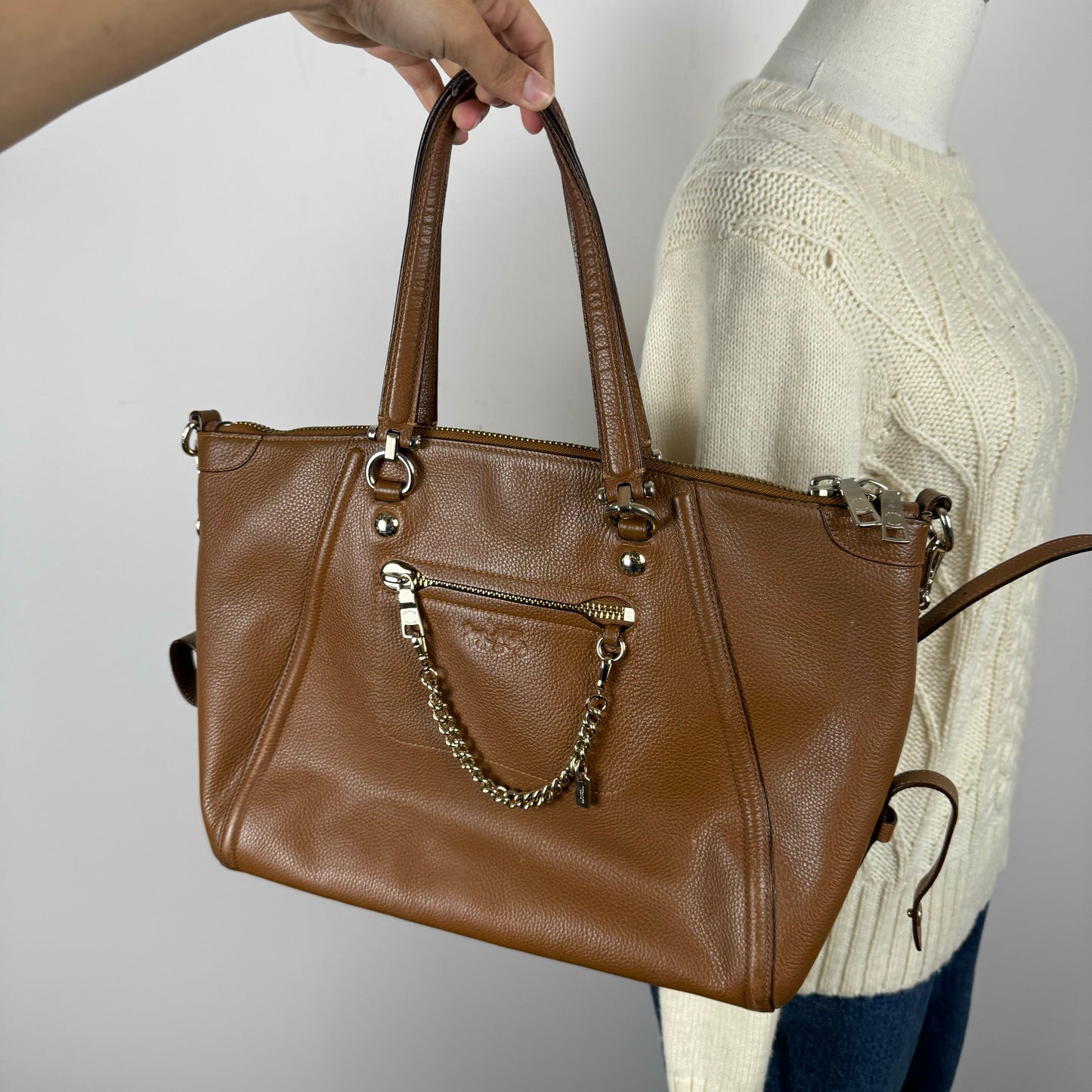 Coach Tan Leather Bag