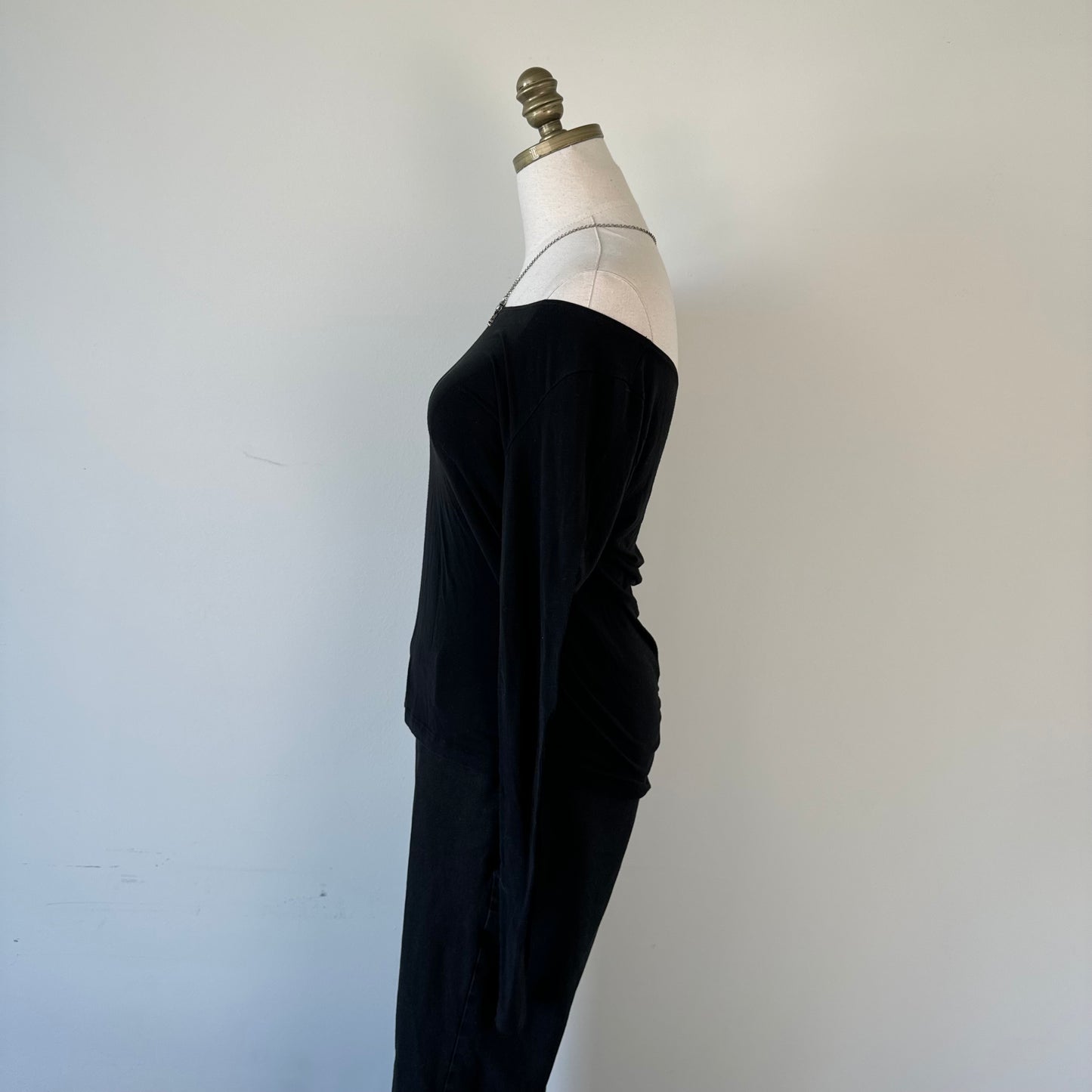 Sarah Pacini Black Off Shoulder Top