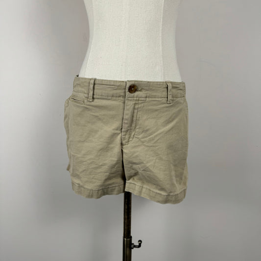 Beige Khaki Micro Mini Shorts