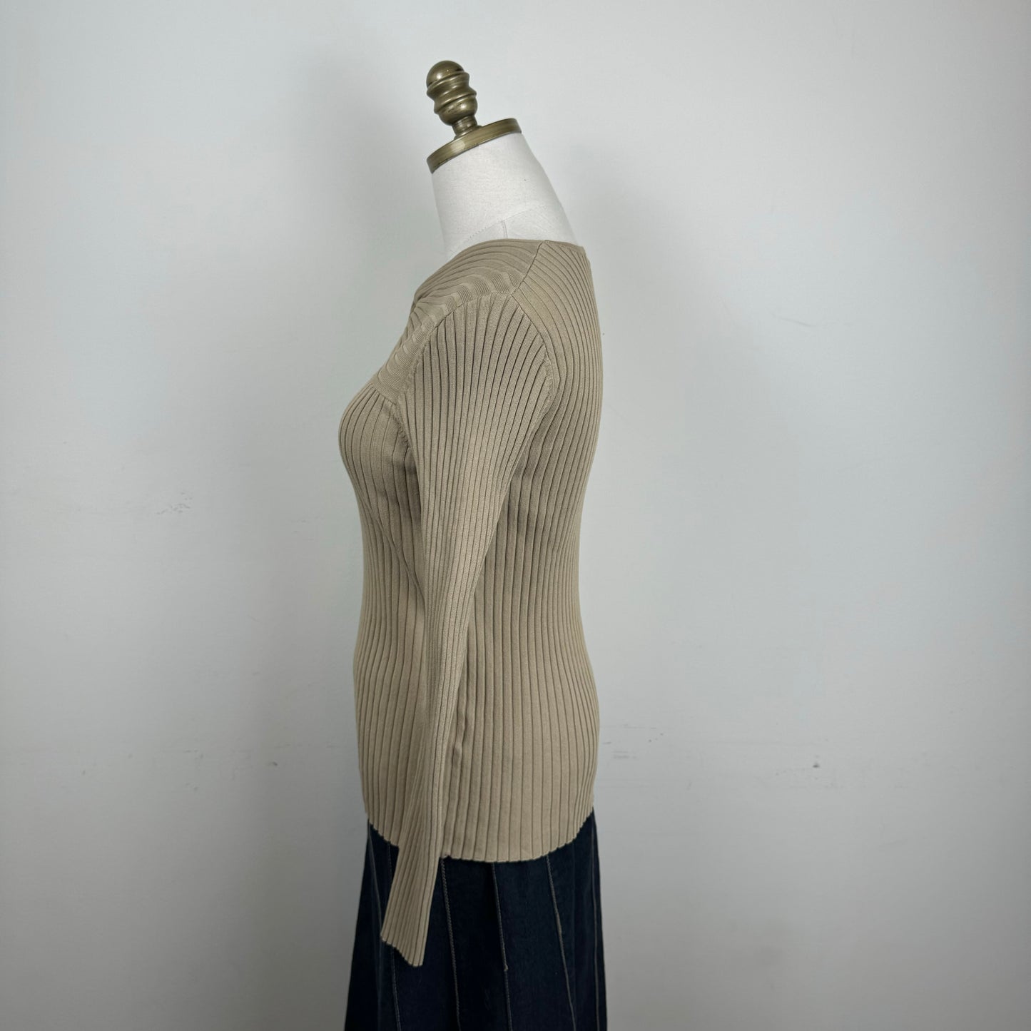 Calvin Klein Cut Out Fitted Sweater