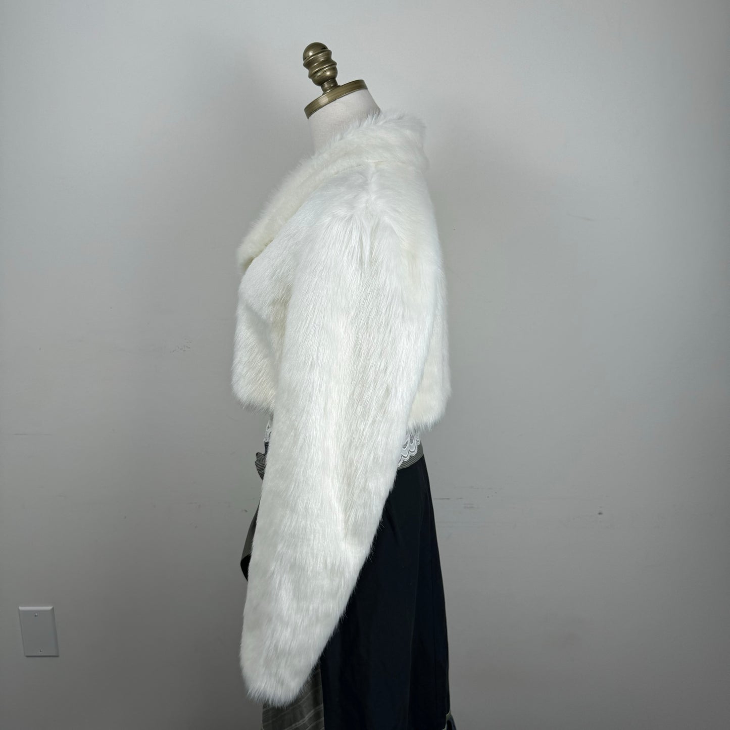 White Fur Shawl