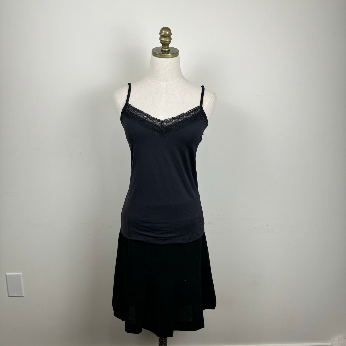 Black Lace Trim Cami