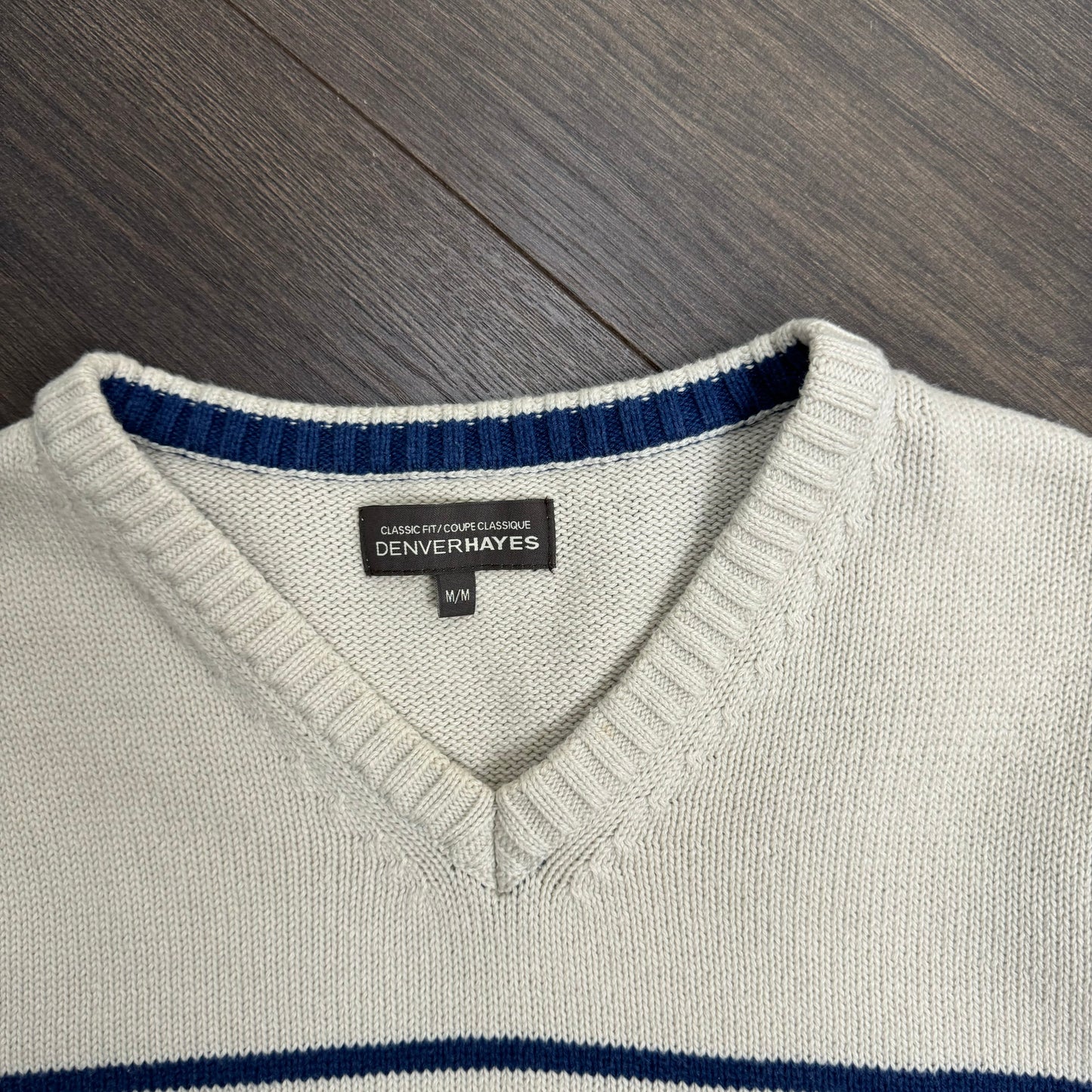 Cream Oversized Retro Sweater