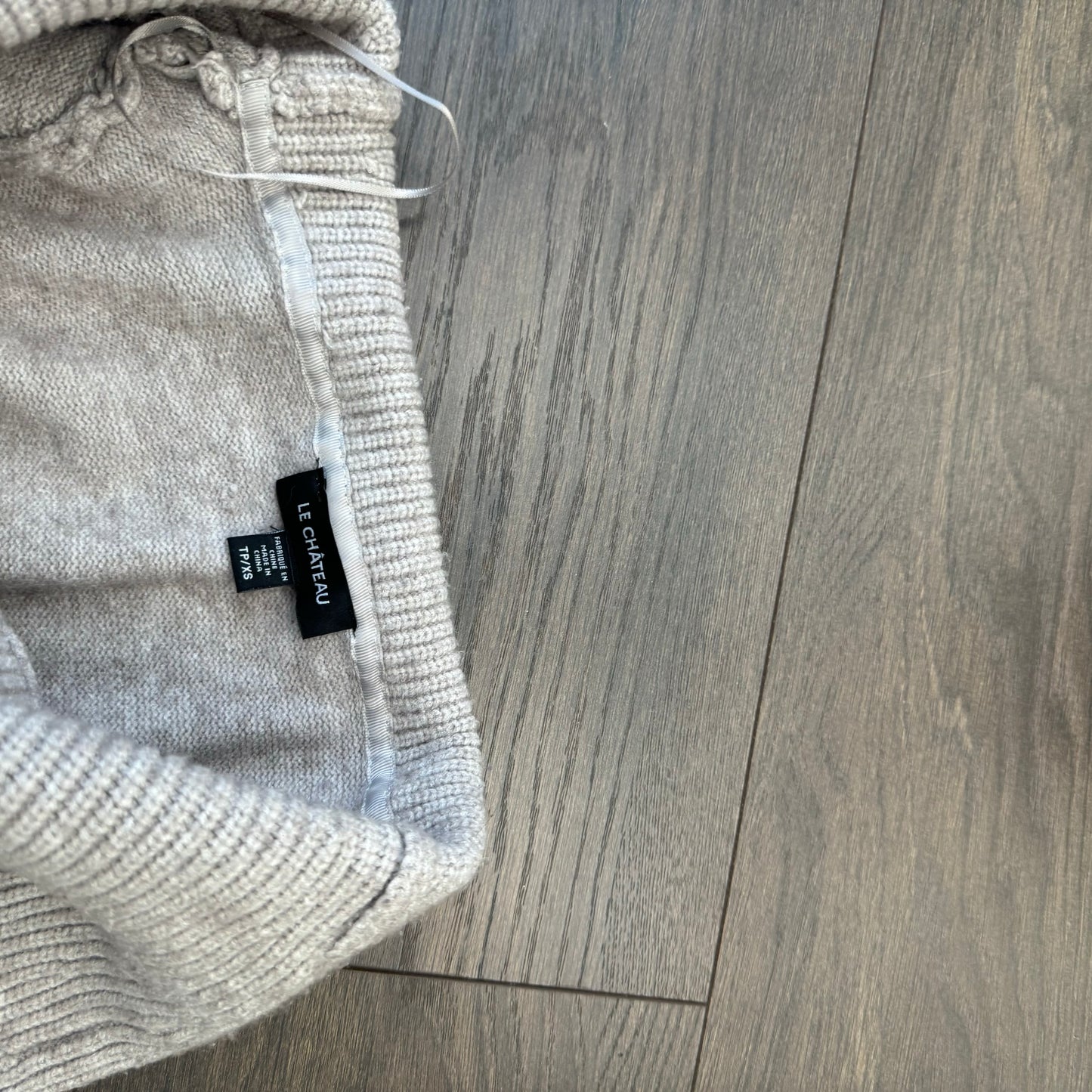 Off Shoulder Lace Up Knit Sweater