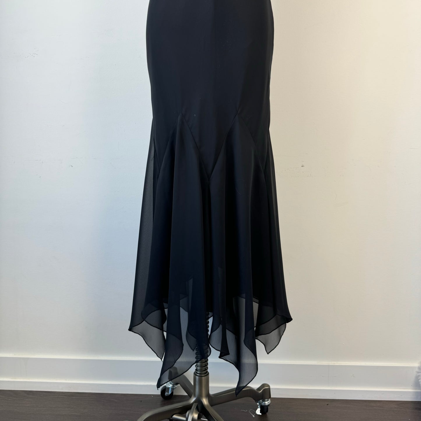 Vintage Black Fairy Ruffled Hem Dress
