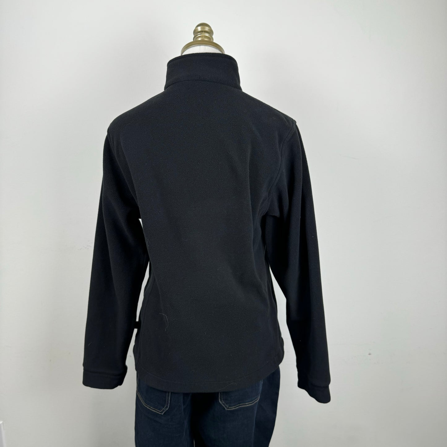 Woolrich Black Fleece Zip Up Jacket
