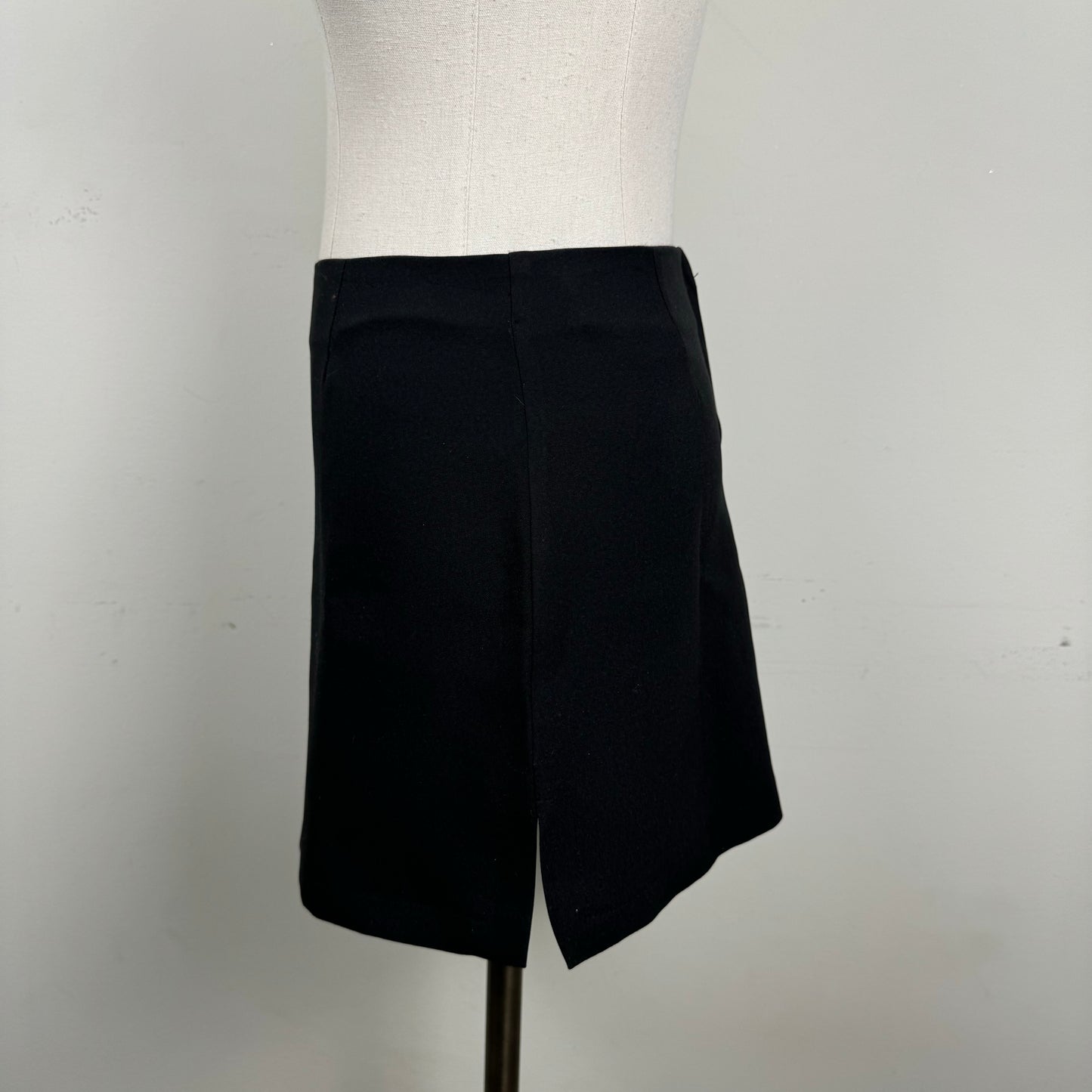 Vintage Le Chateau Black Mini Skirt