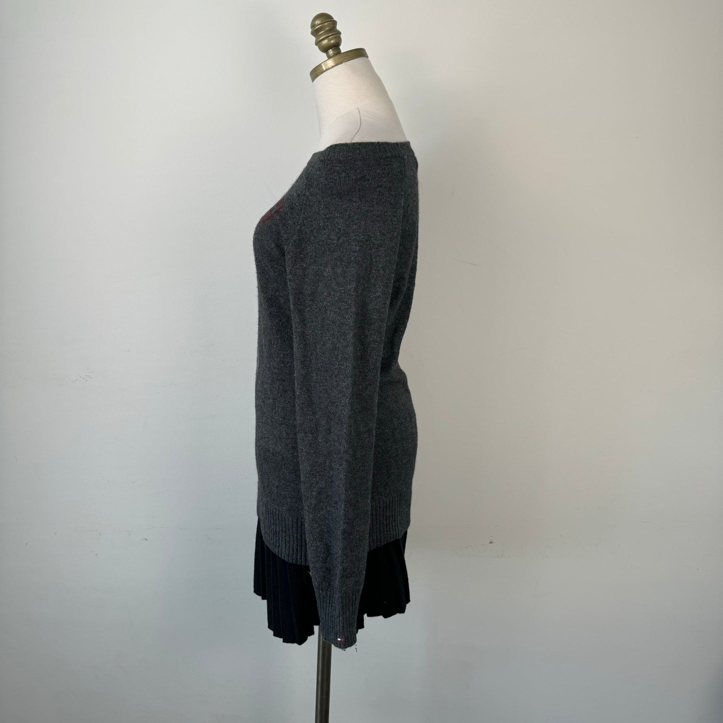 Preppy Argyle Boat Neck Sweater