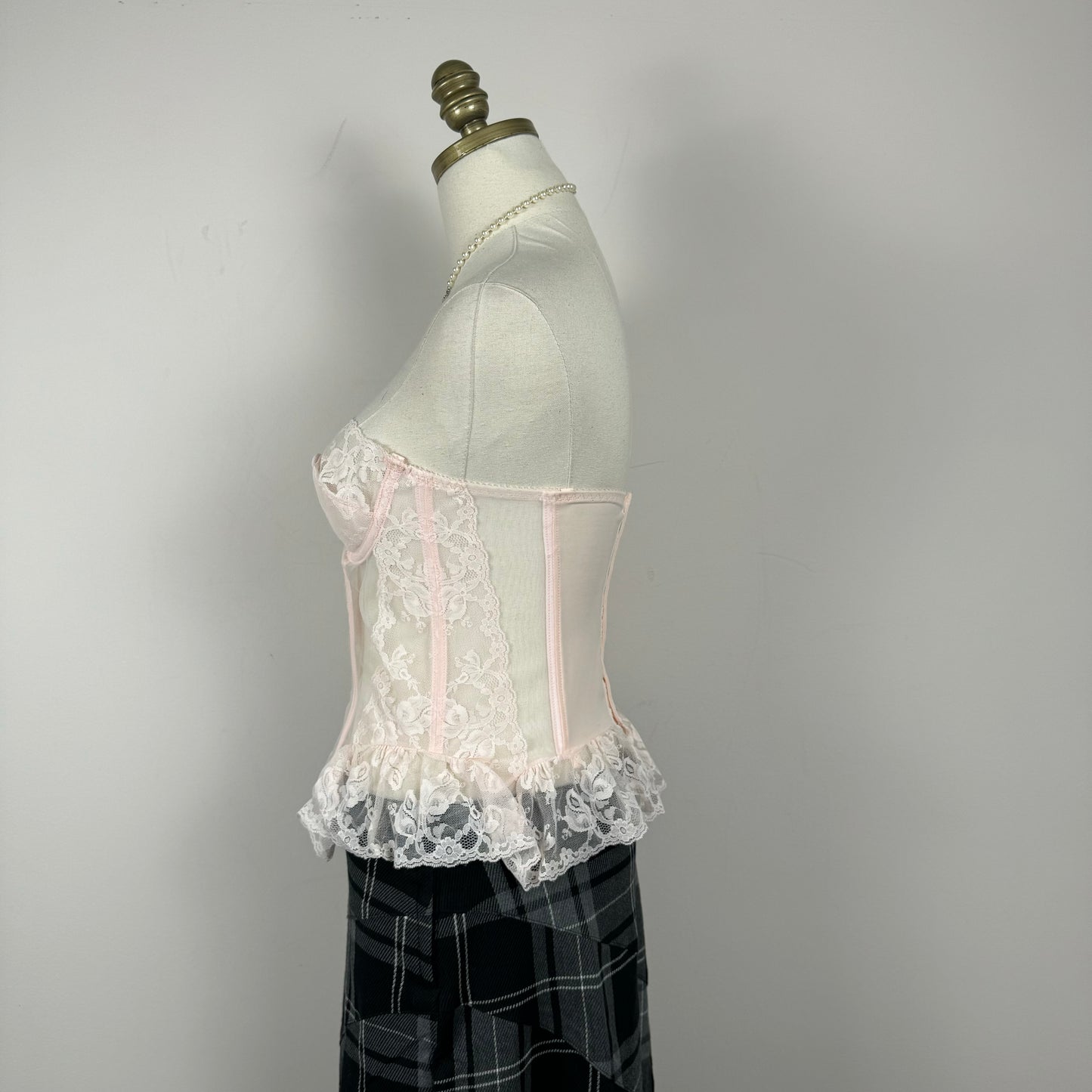 Vintage La Vie En Rose Pink Corset