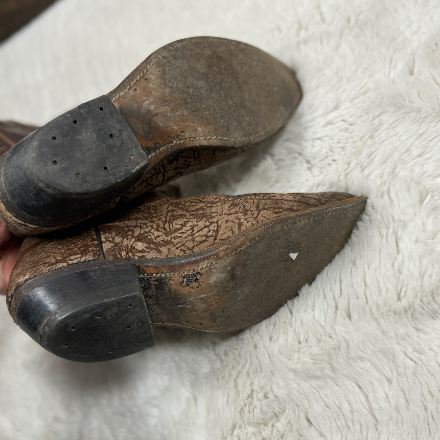 Vintage Boulet Cowboy Boots