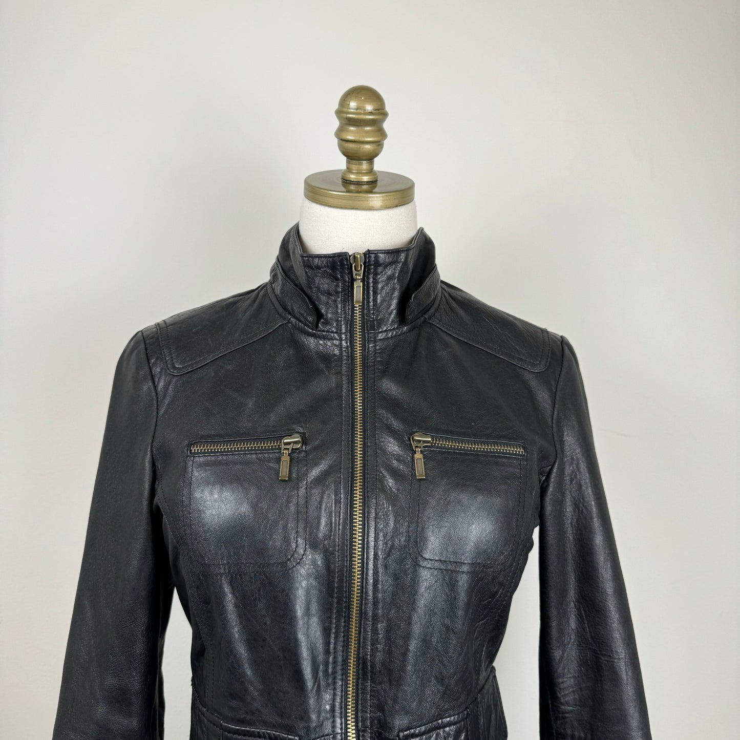 Black Fitted Moto Jacket