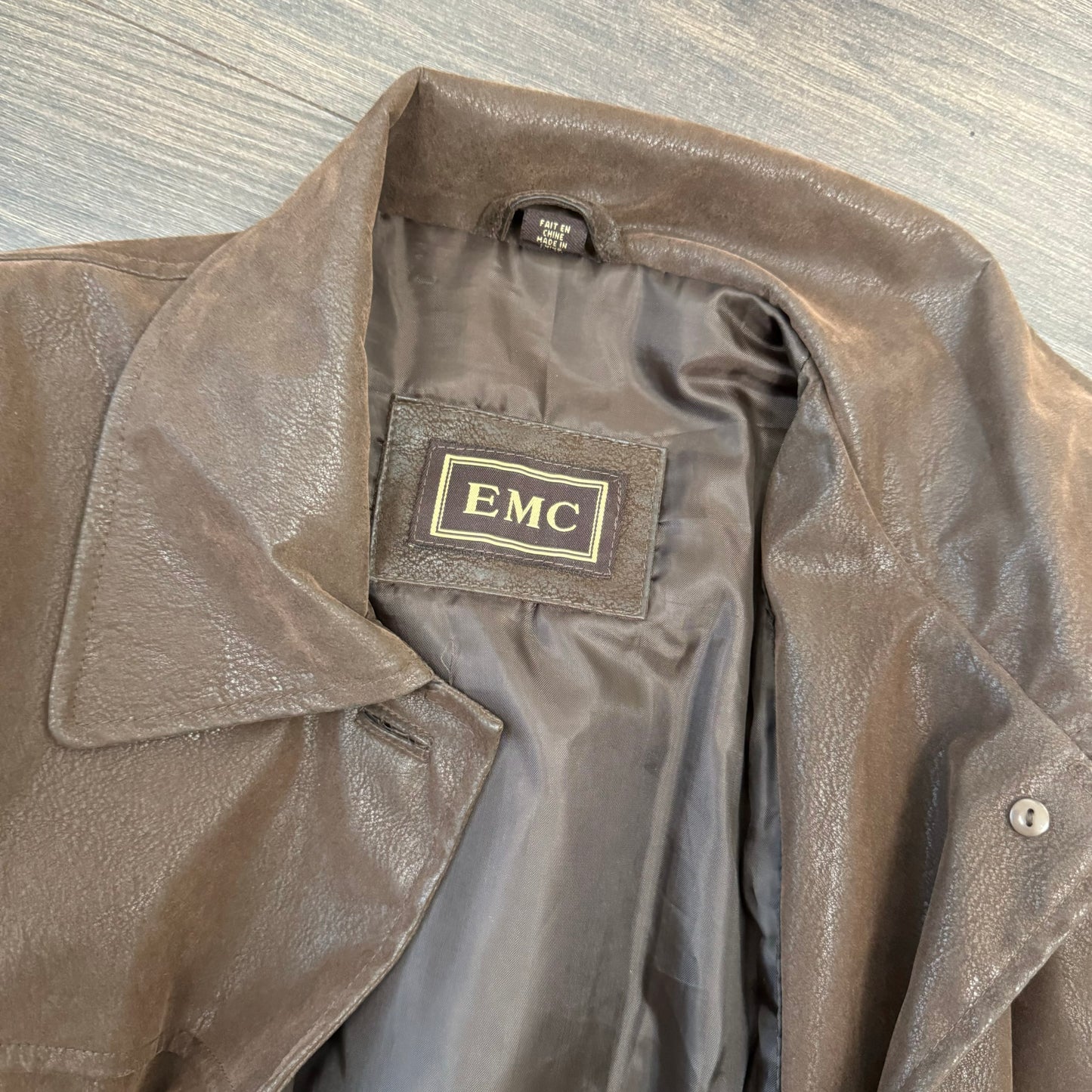 Vintage Faux Suede Brown Jacket